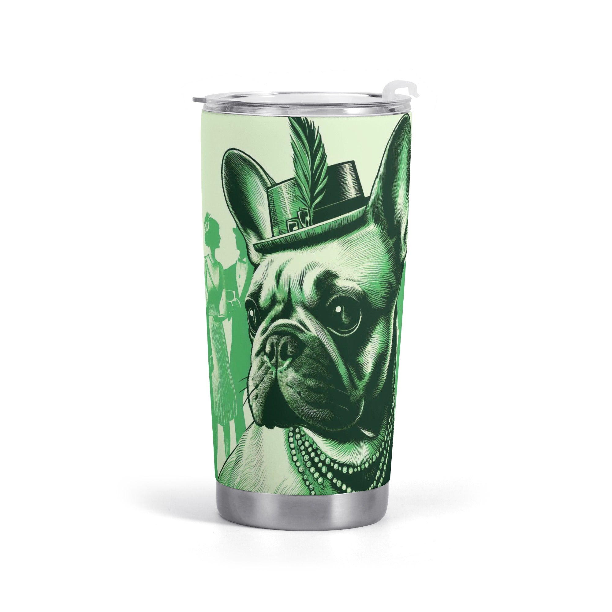 Gracie French Bulldog Insulated Cup for Frenchie Enthusiasts-fadou