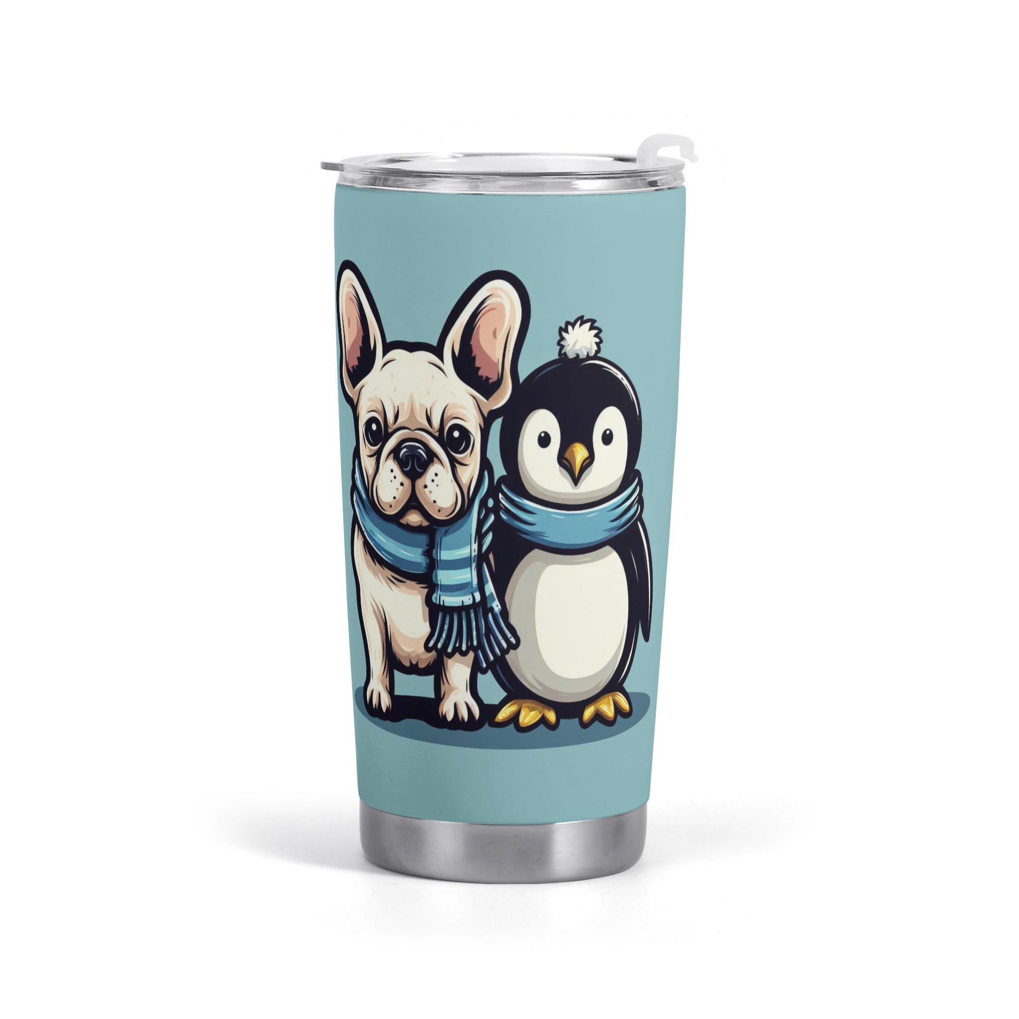 Stella French Bulldog Travel Tumbler for Dog Moms & Dads-fadou