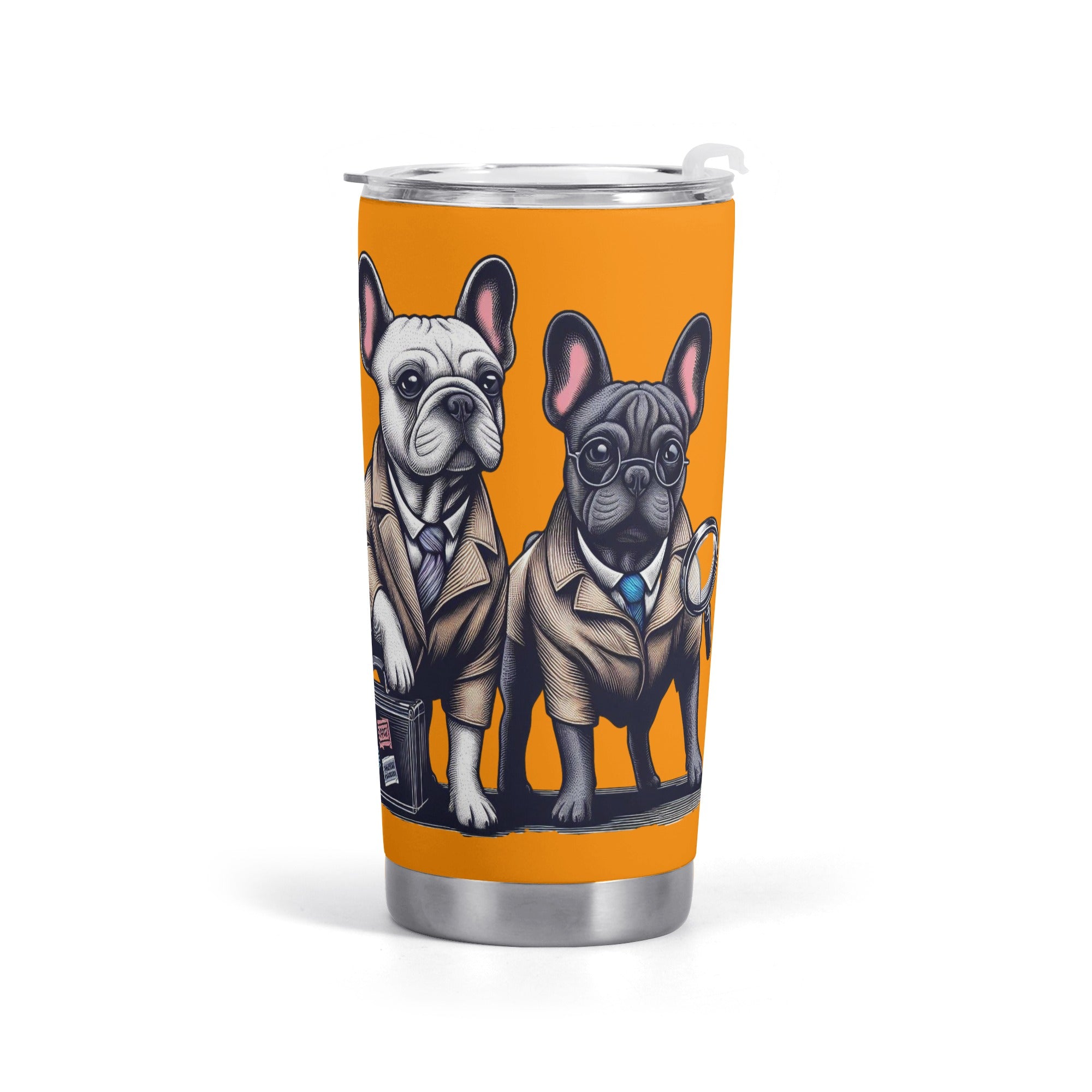 Molly French Bulldog Stainless Tumbler for Frenchie Enthusiasts-fadou