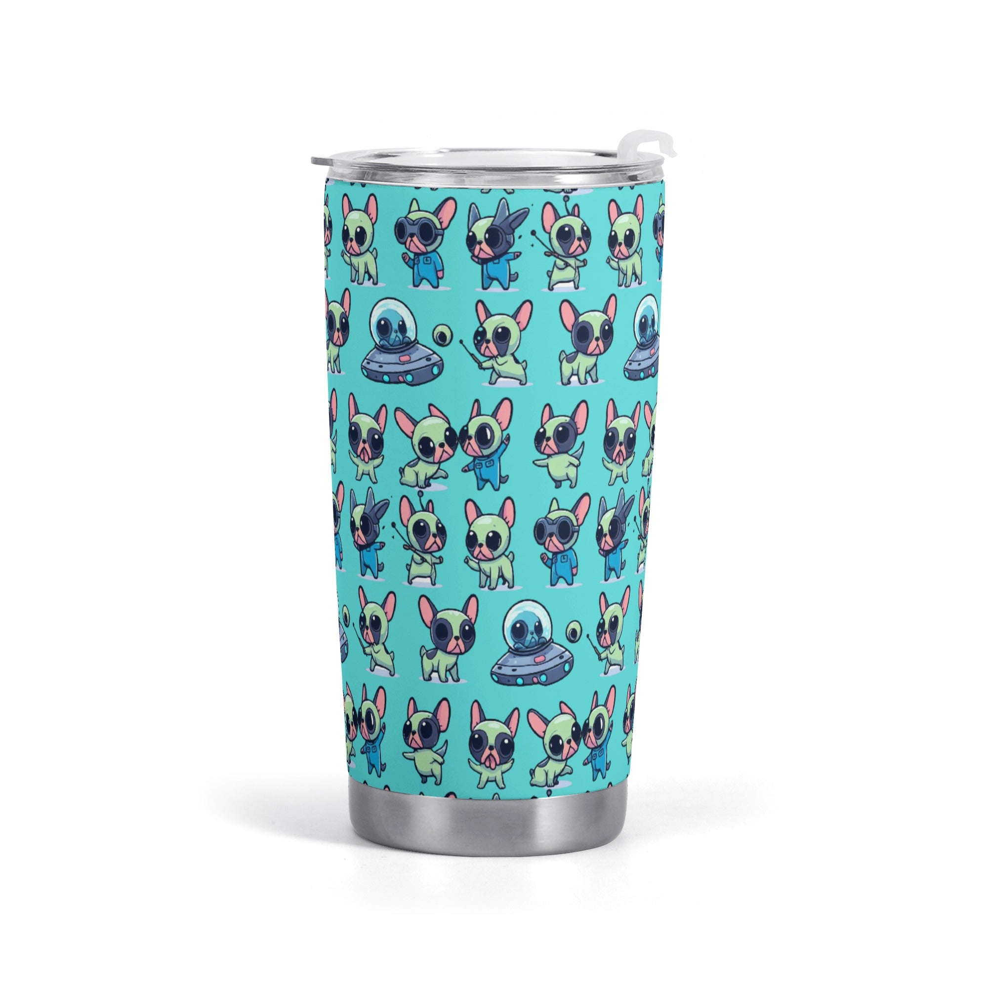 Riley French Bulldog Stainless Tumbler for Dog Moms & Dads-fadou