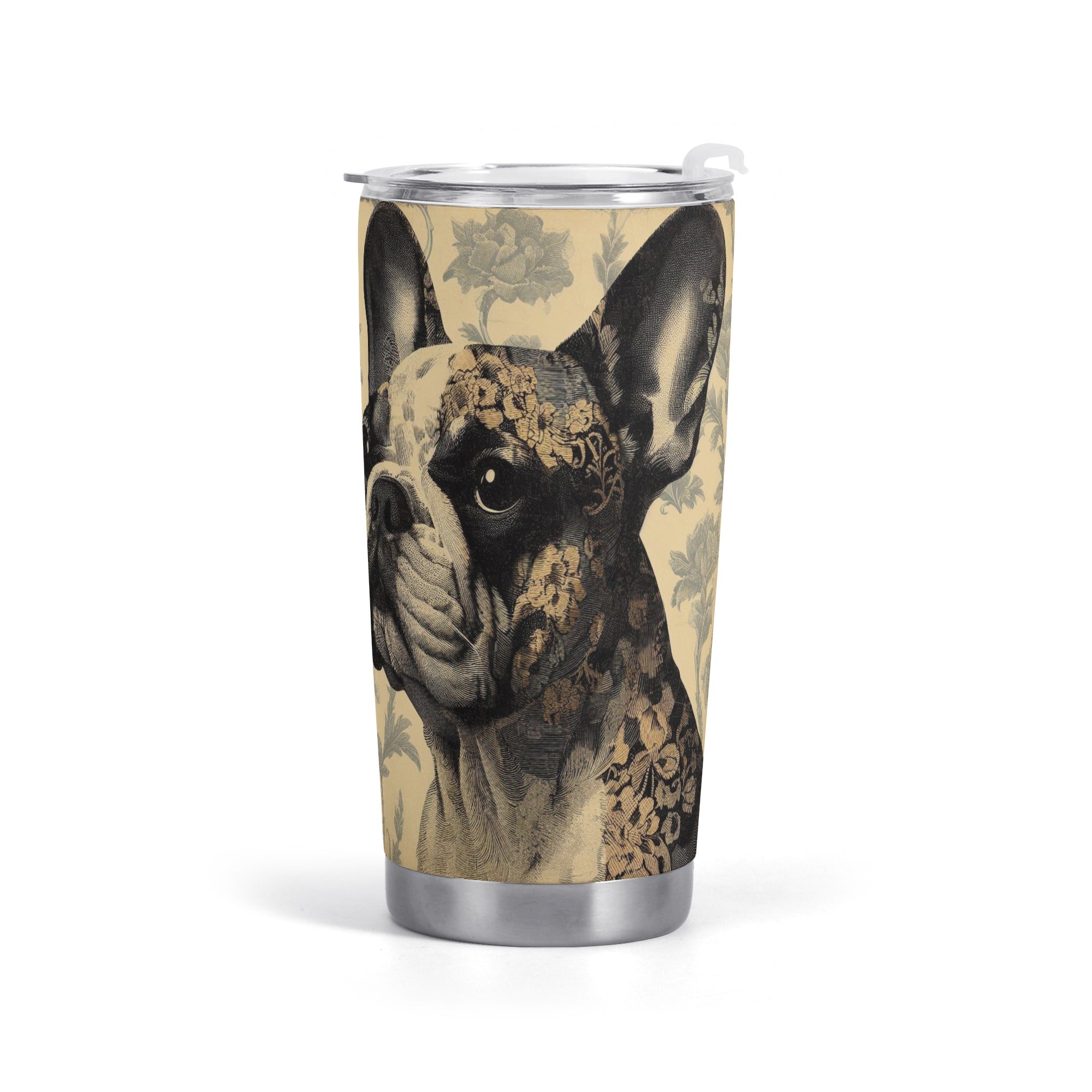 Lucy French Bulldog Stainless Tumbler for Frenchie Fans-fadou
