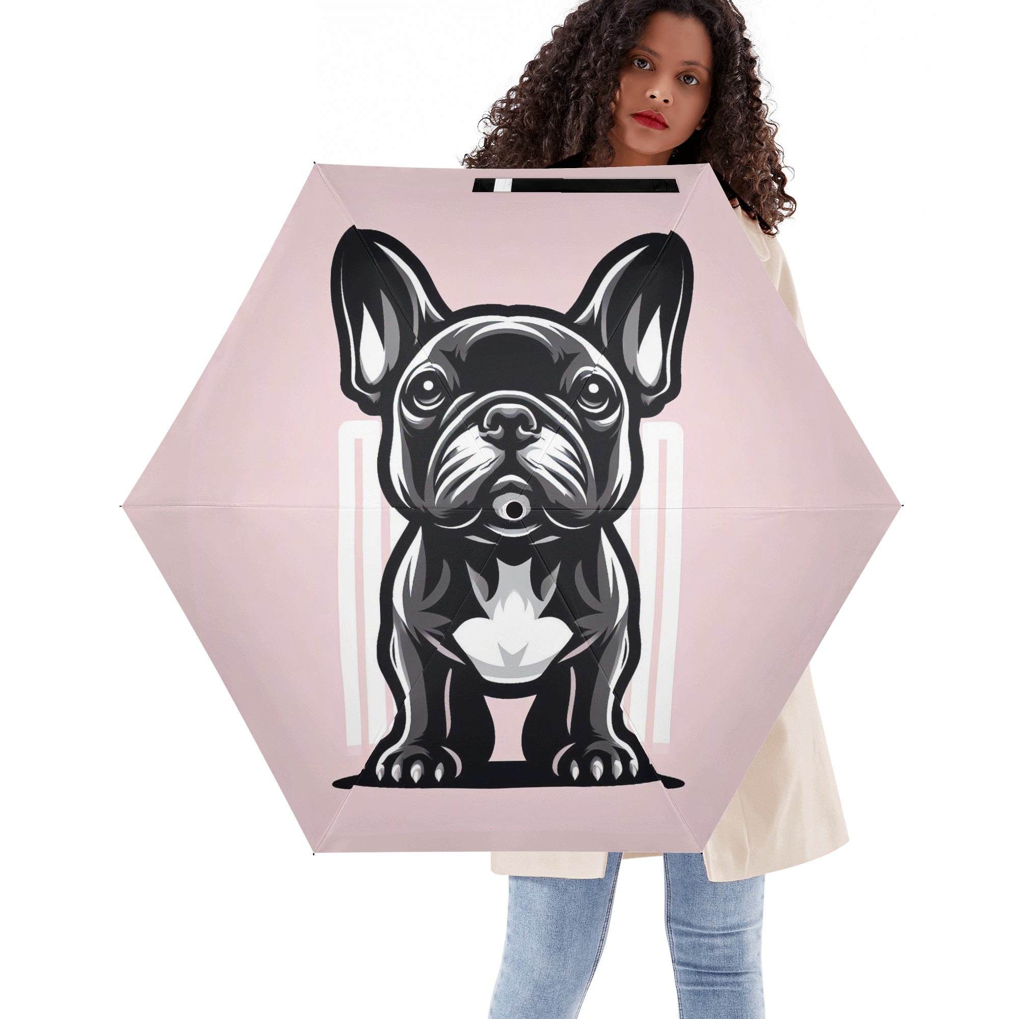 Ivy French Bulldog Folding Umbrella for Dog Moms & Dads-fadou
