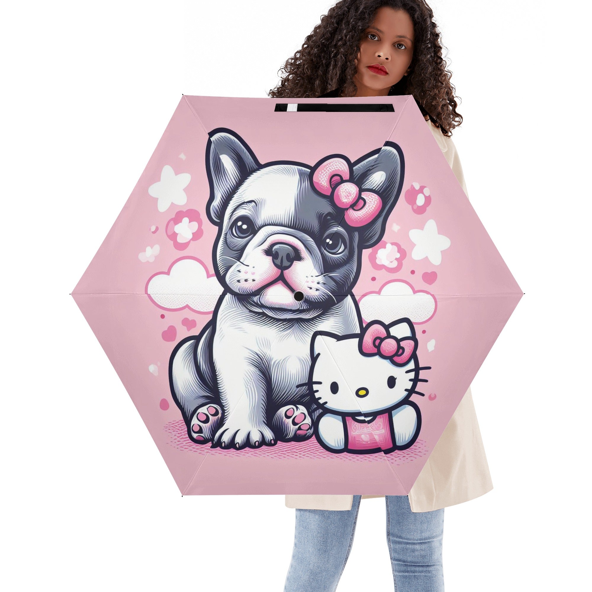 Riley French Bulldog Folding Umbrella for Bulldog Owners-fadou