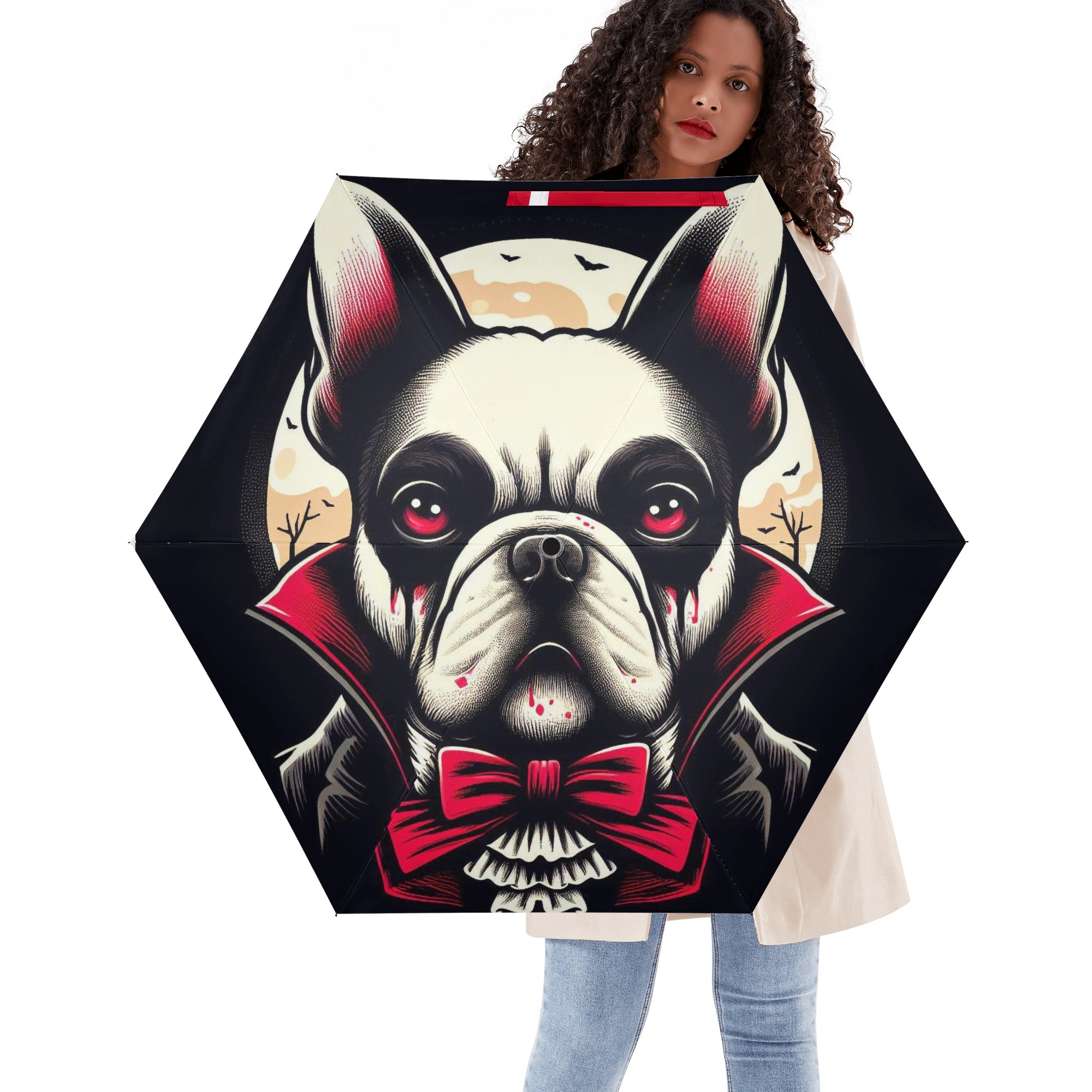 Bailey Frenchie Travel Umbrella for Frenchie Enthusiasts-fadou