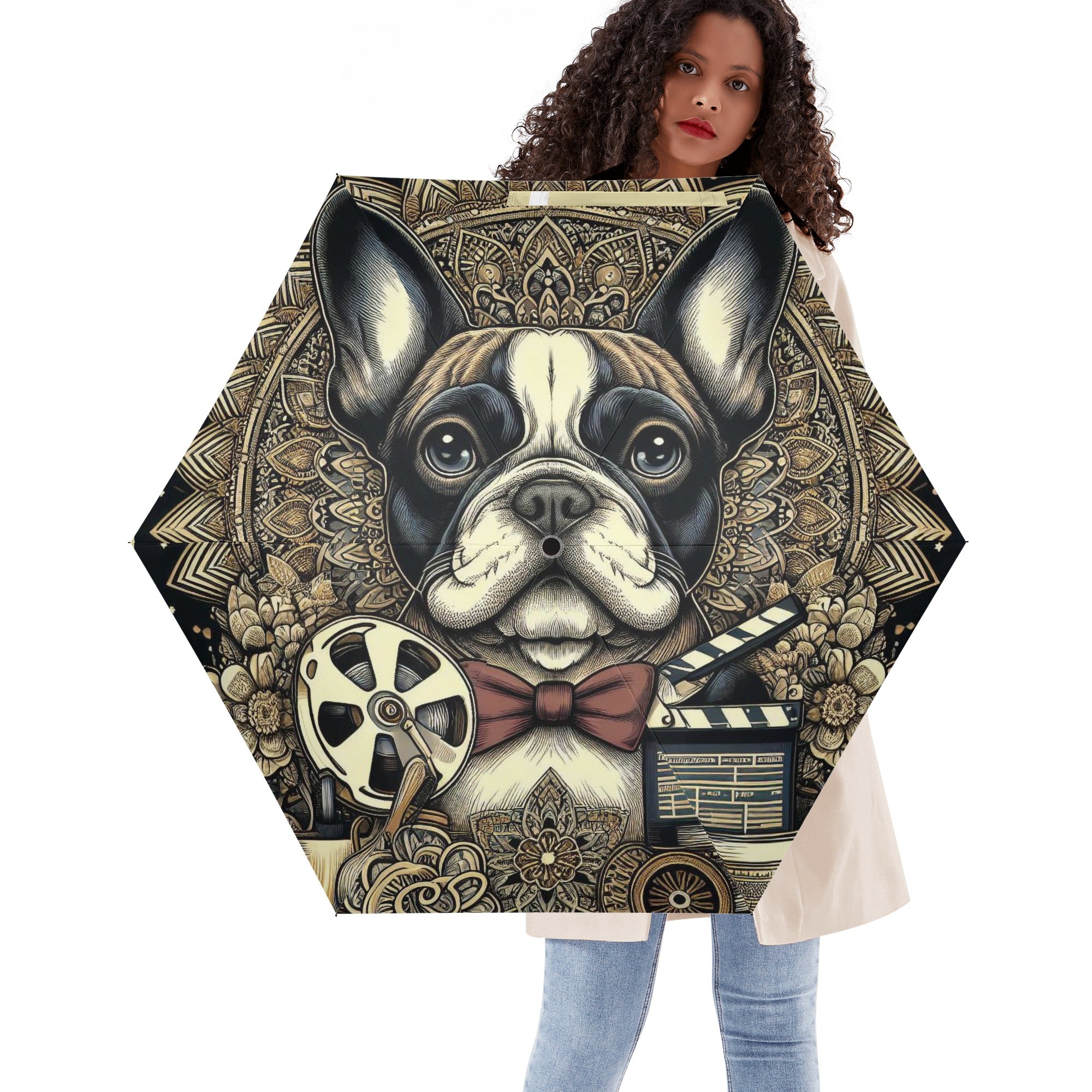 Nala French Bulldog Rain Umbrella for Frenchie Enthusiasts-fadou