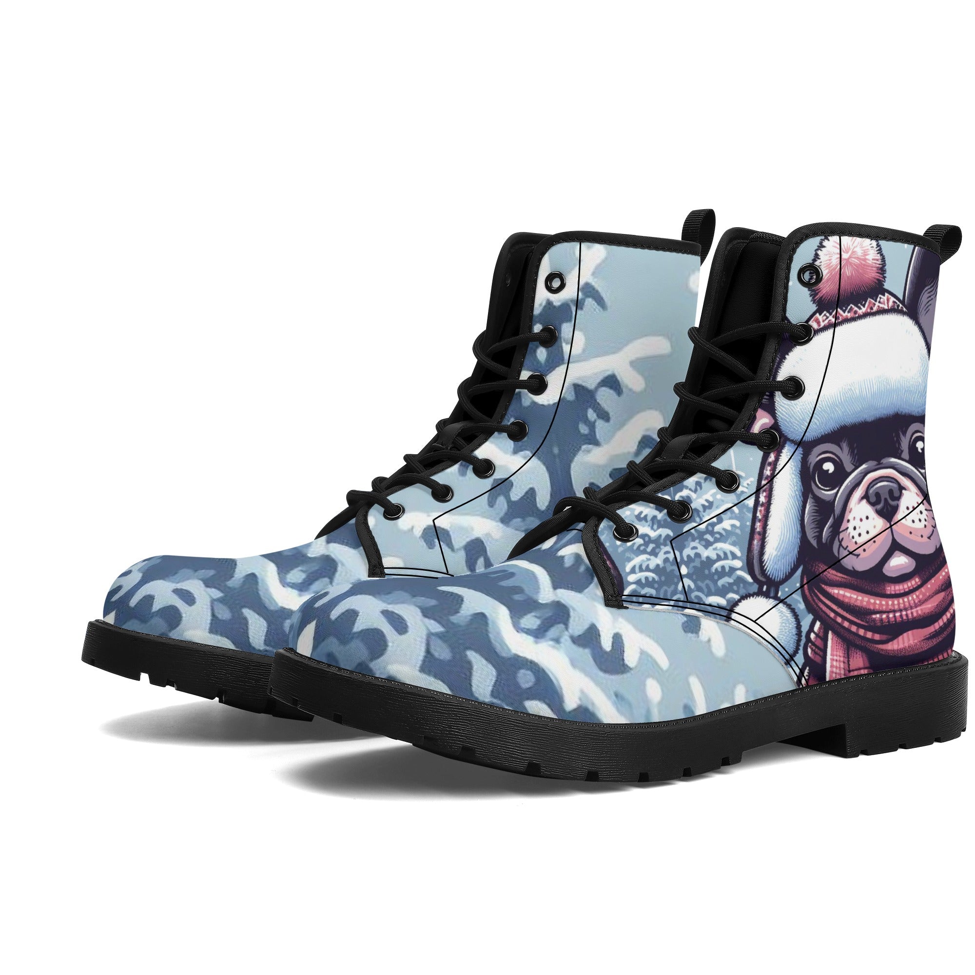 Jack French Bulldog Casual Boots for Frenchie Enthusiasts-fadou