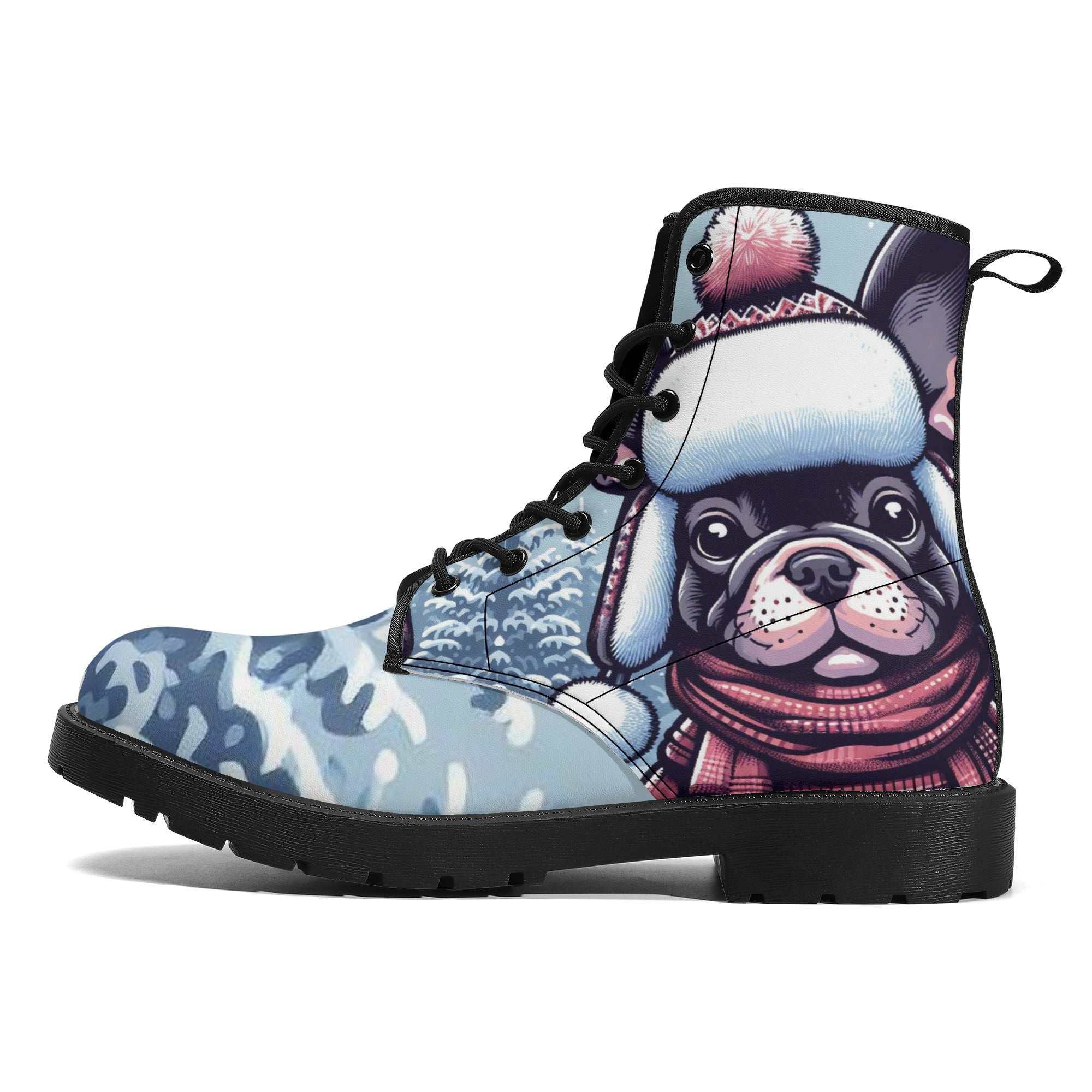 Jack French Bulldog Casual Boots for Frenchie Enthusiasts-fadou