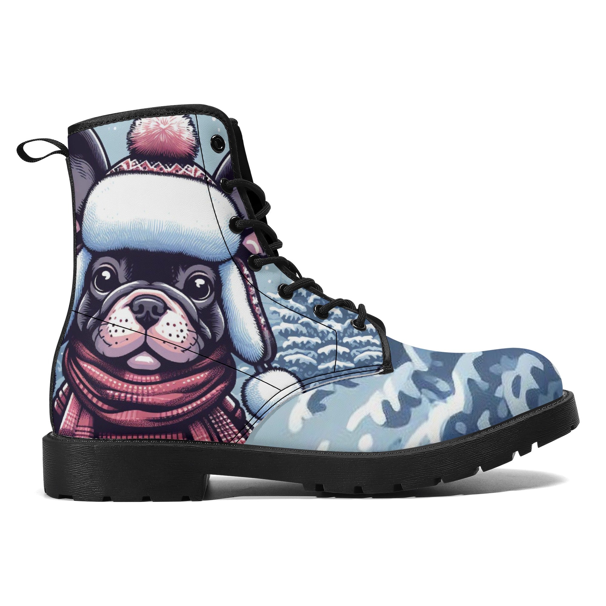 Jack French Bulldog Casual Boots for Frenchie Enthusiasts-fadou