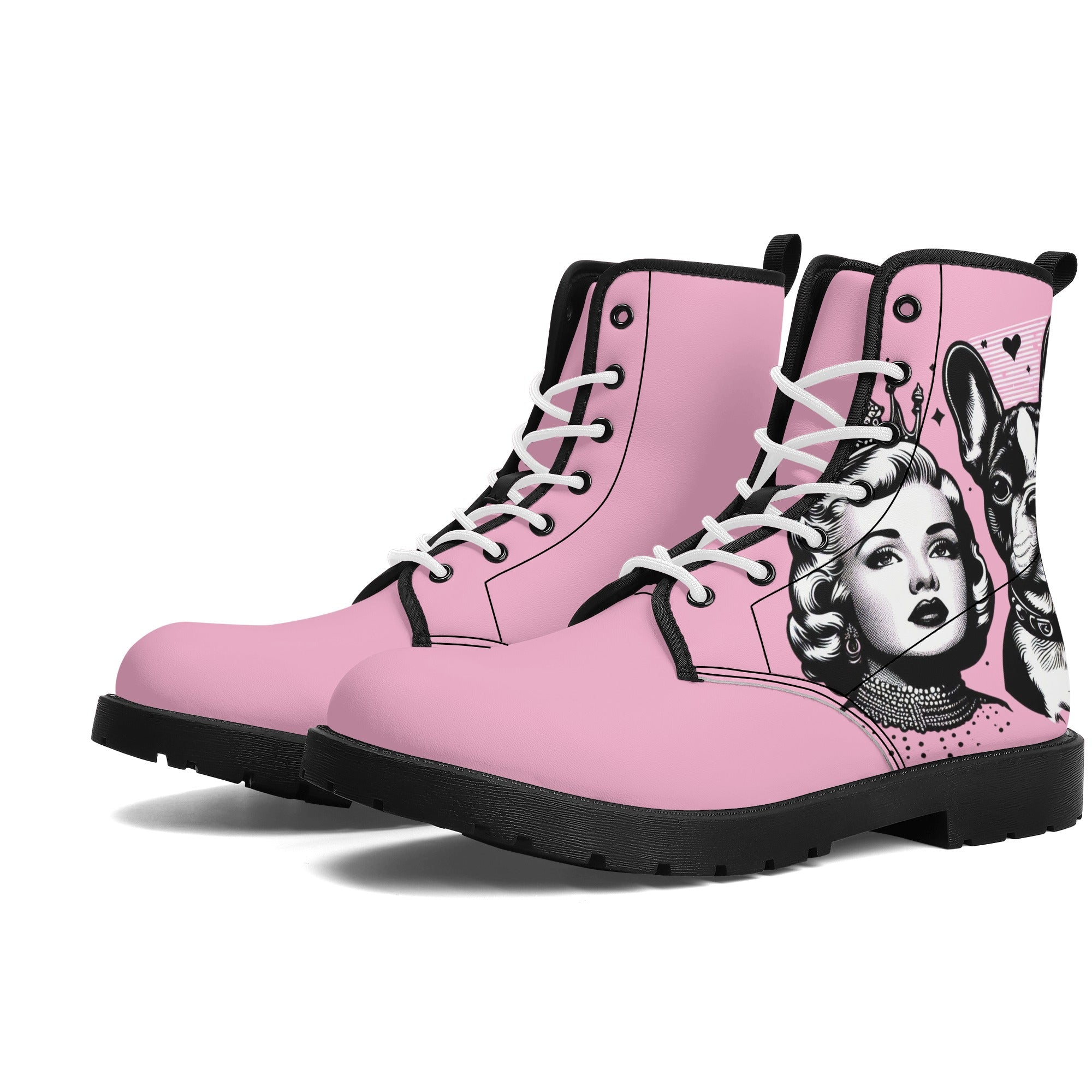 Molly French Bulldog Casual Boots for Frenchie Enthusiasts-fadou
