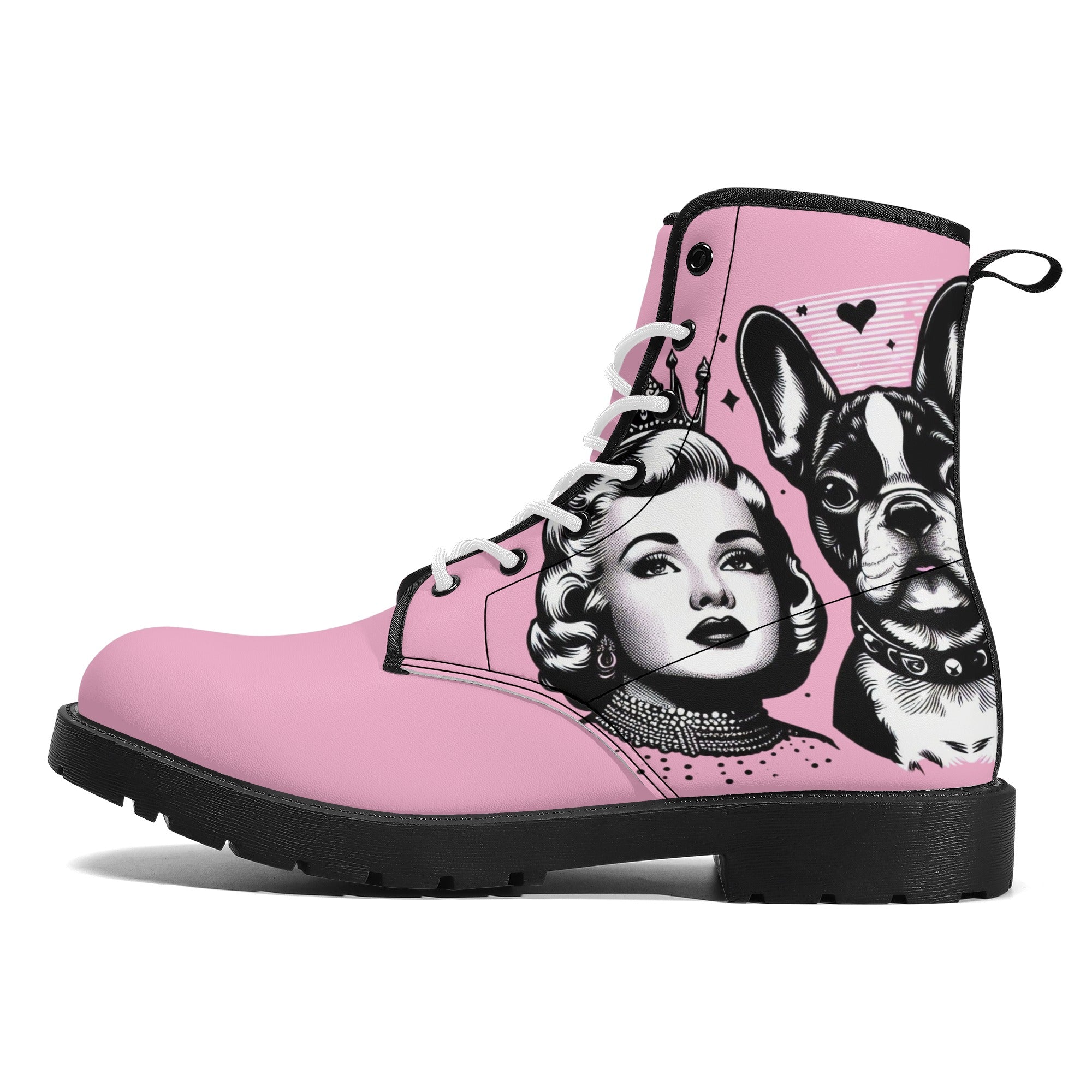 Molly French Bulldog Casual Boots for Frenchie Enthusiasts-fadou