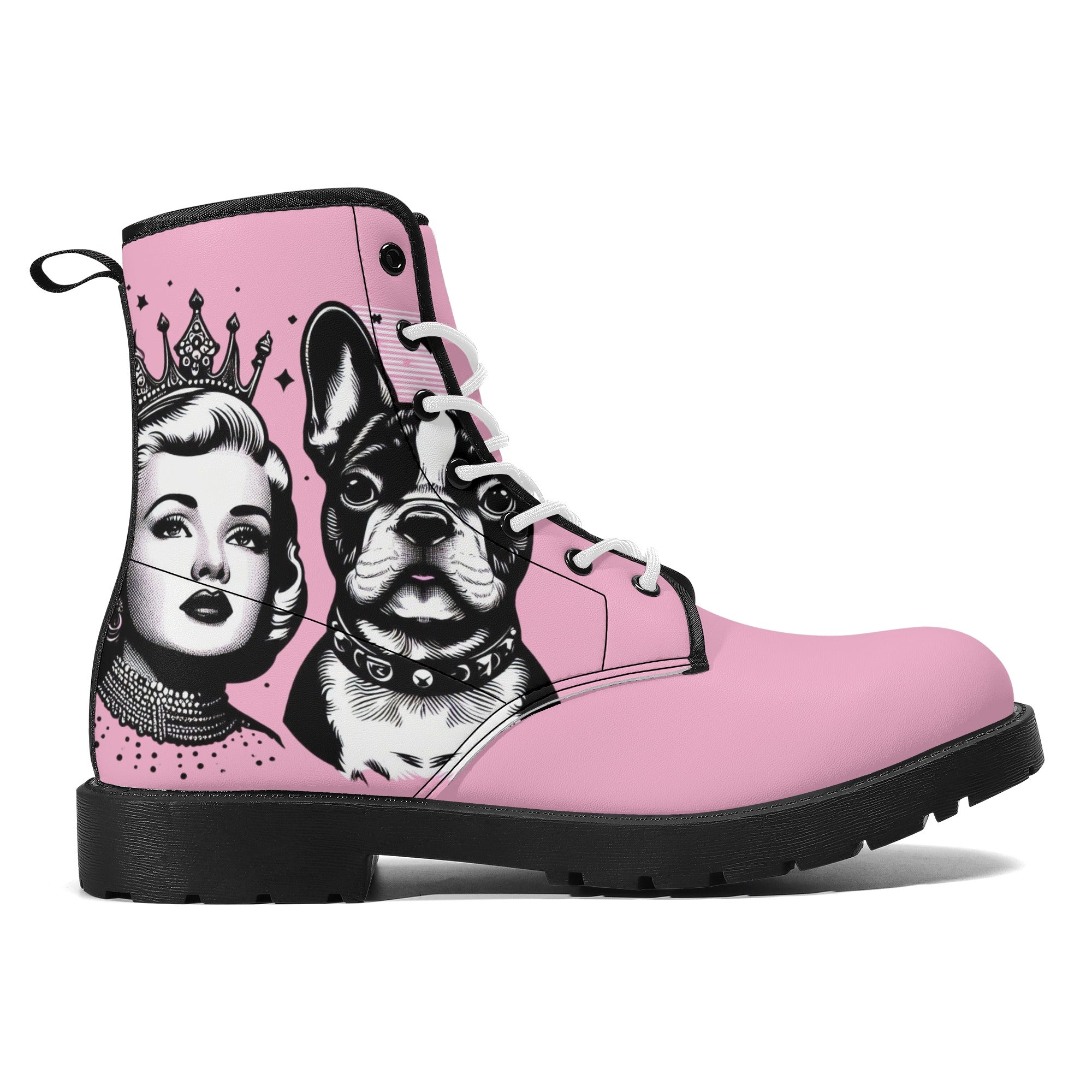 Molly French Bulldog Casual Boots for Frenchie Enthusiasts-fadou