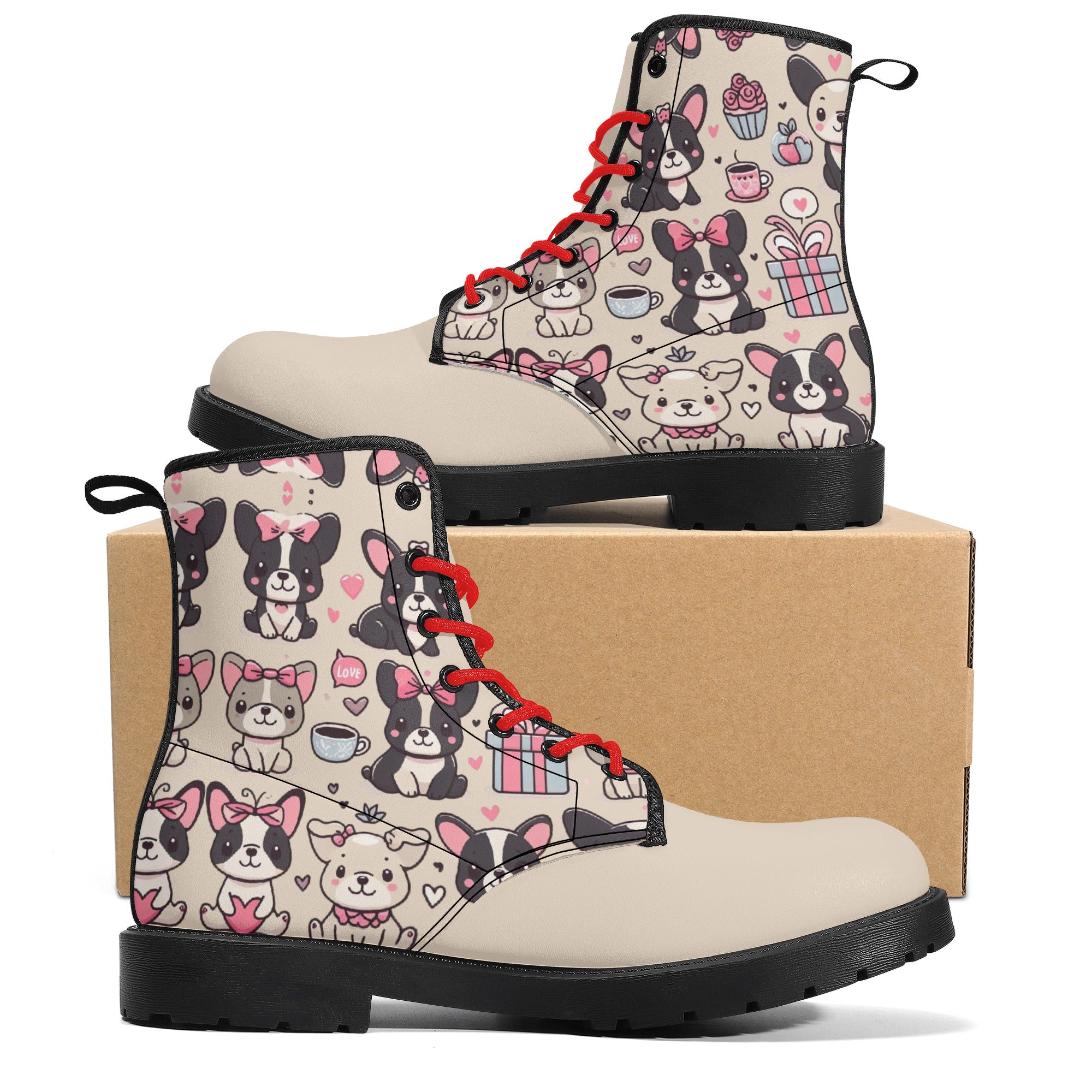 Hazel French Bulldog Casual Boots for Frenchie Enthusiasts-fadou