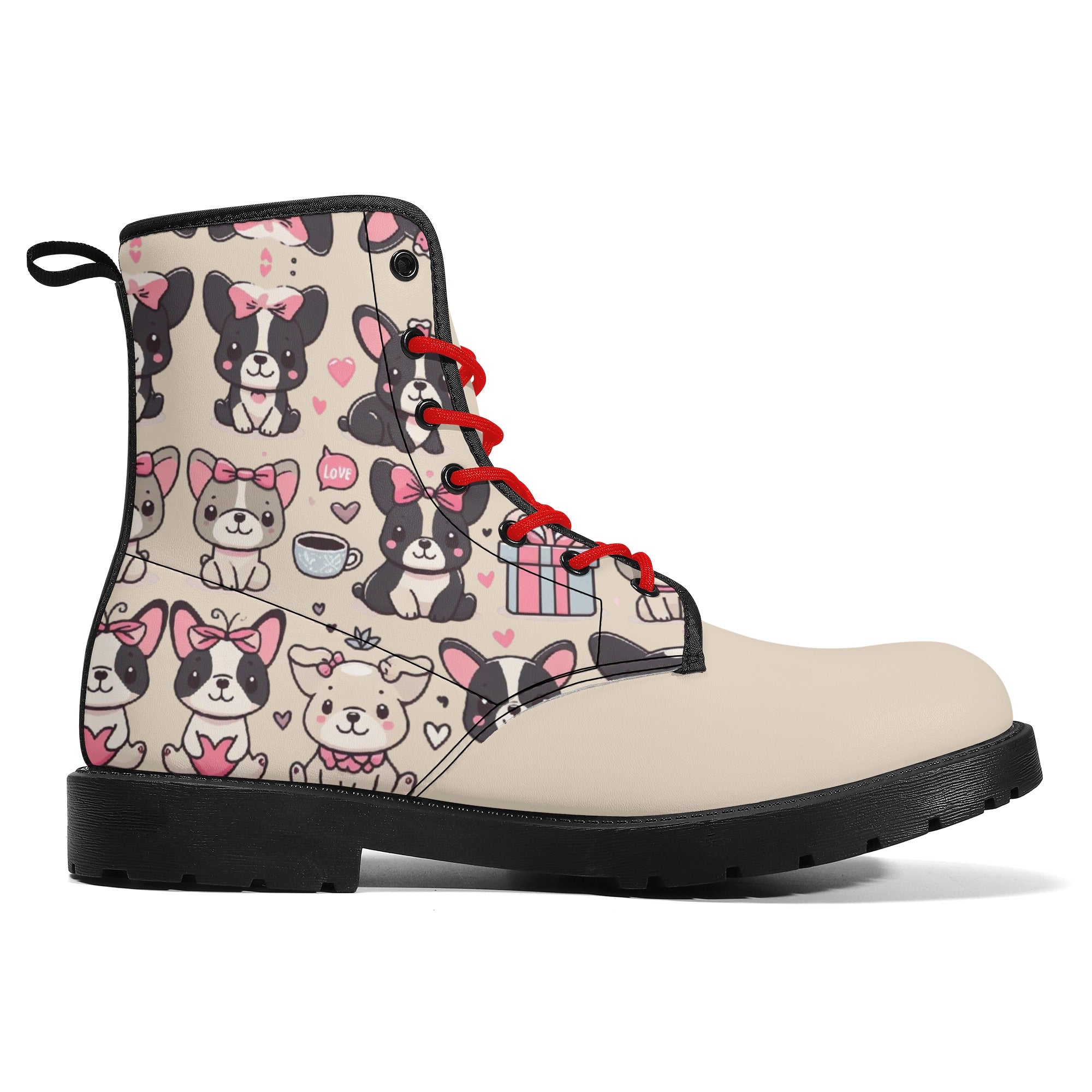 Hazel French Bulldog Casual Boots for Frenchie Enthusiasts-fadou