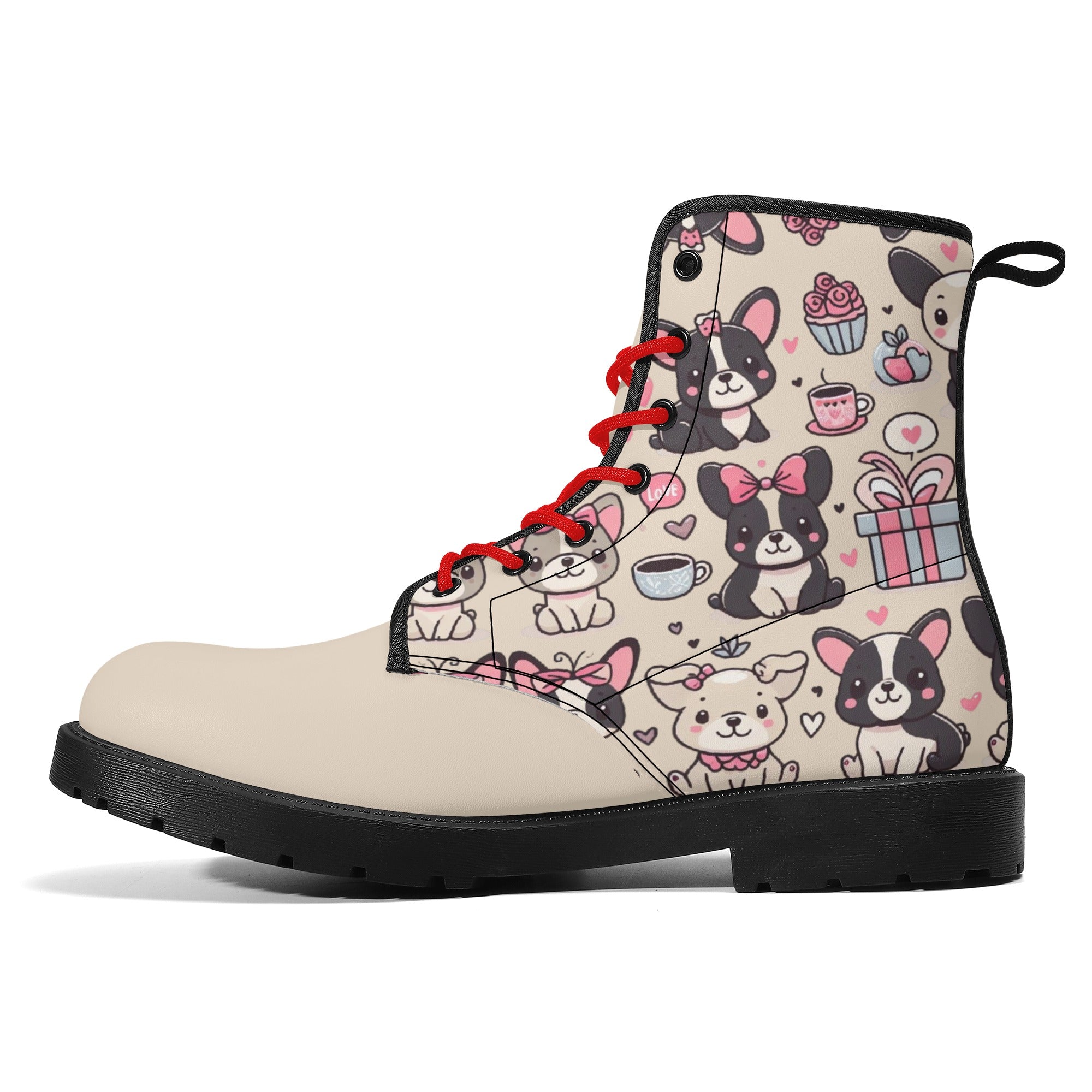Hazel French Bulldog Casual Boots for Frenchie Enthusiasts-fadou