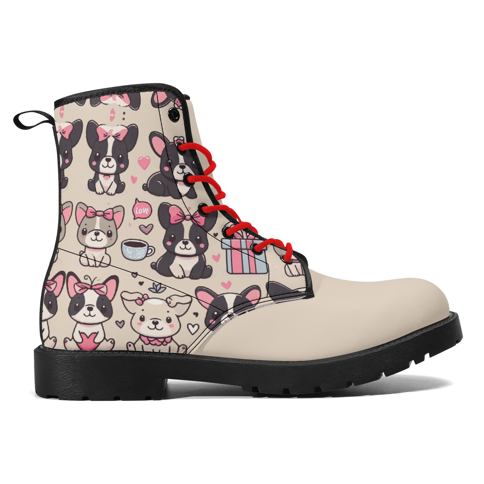 Hazel French Bulldog Casual Boots for Frenchie Enthusiasts-fadou