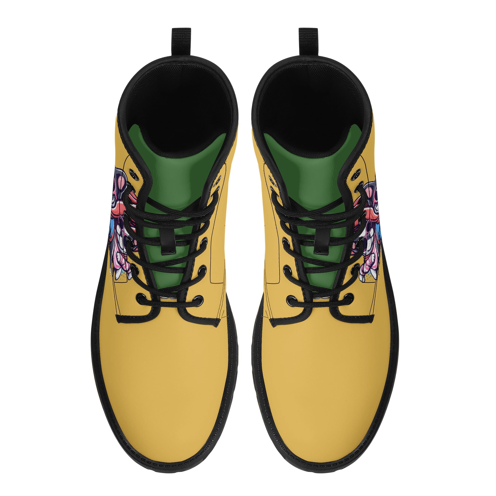 Riley French Bulldog Leather Boots for Frenchie Enthusiasts-fadou