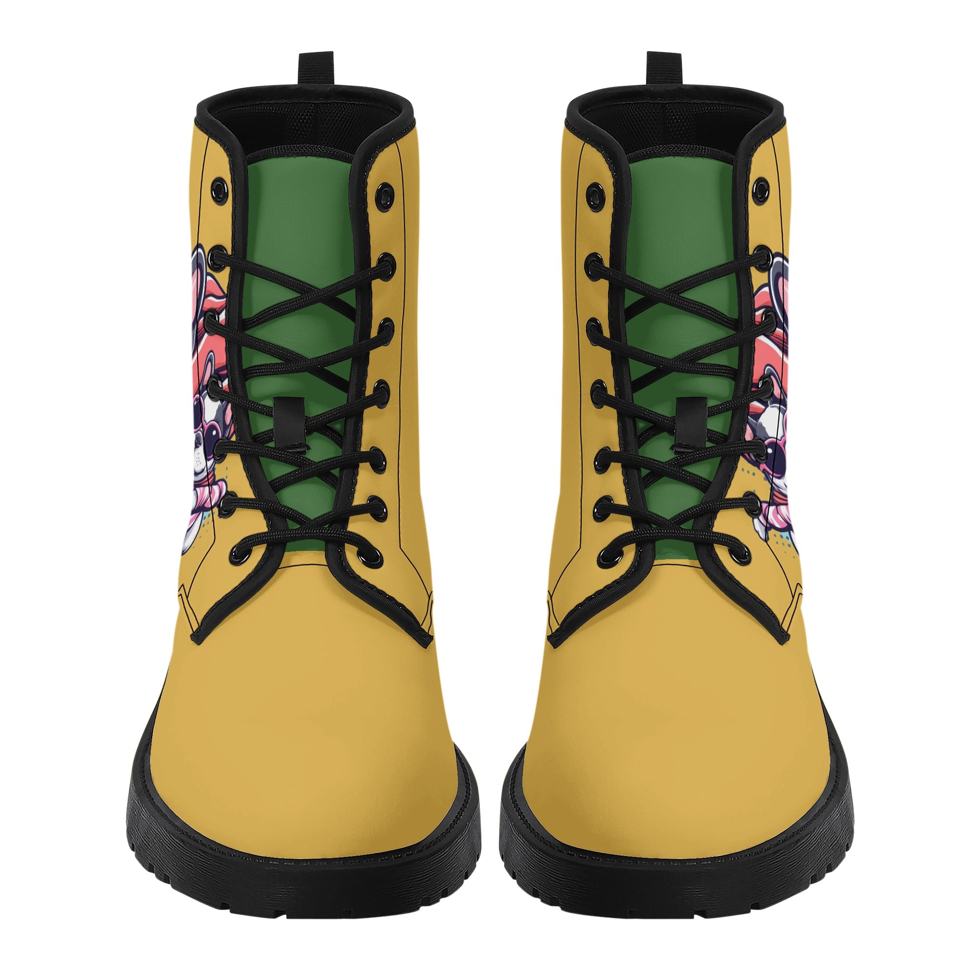 Riley French Bulldog Leather Boots for Frenchie Enthusiasts-fadou