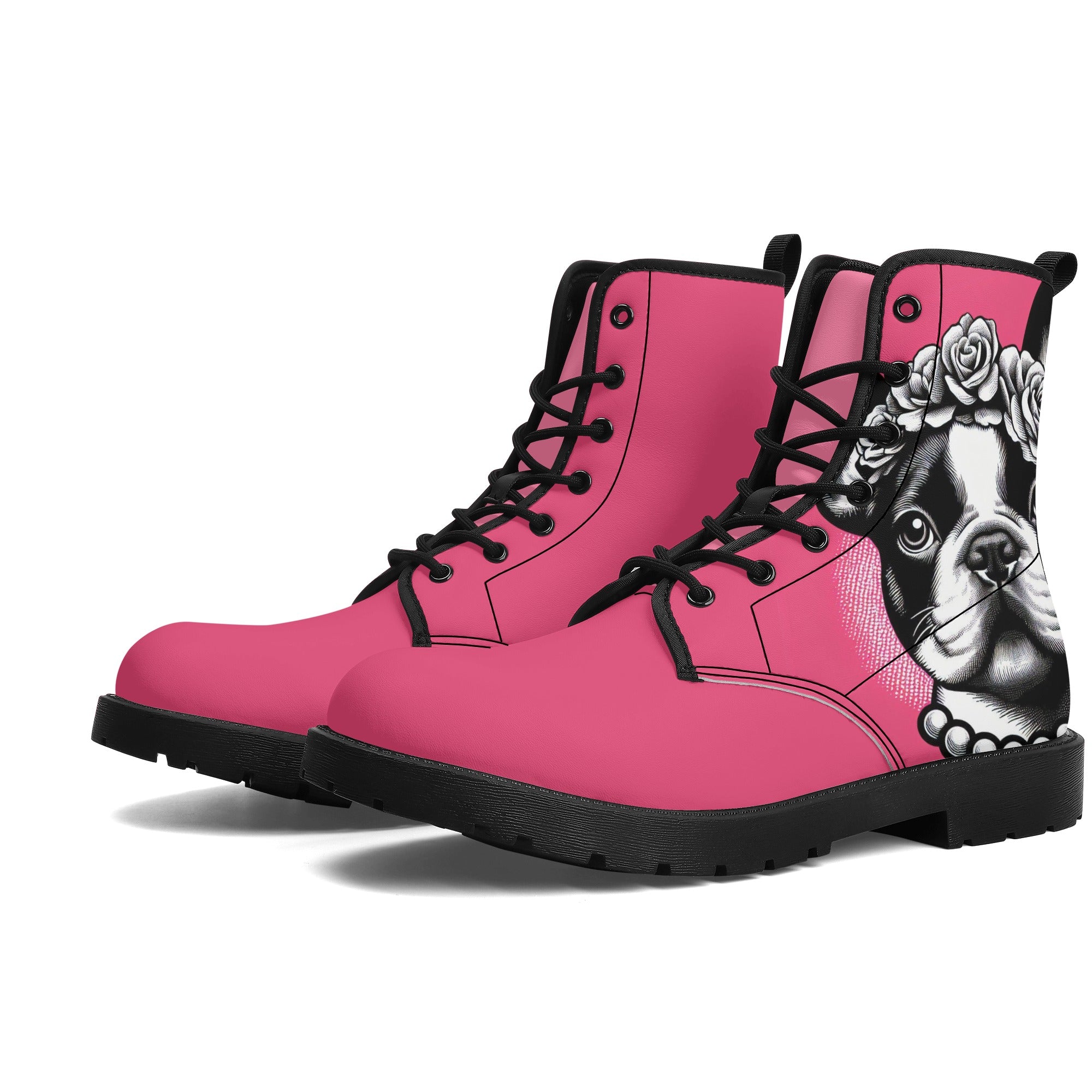 Paisley French Bulldog Fashion Boots for Frenchie Enthusiasts-fadou
