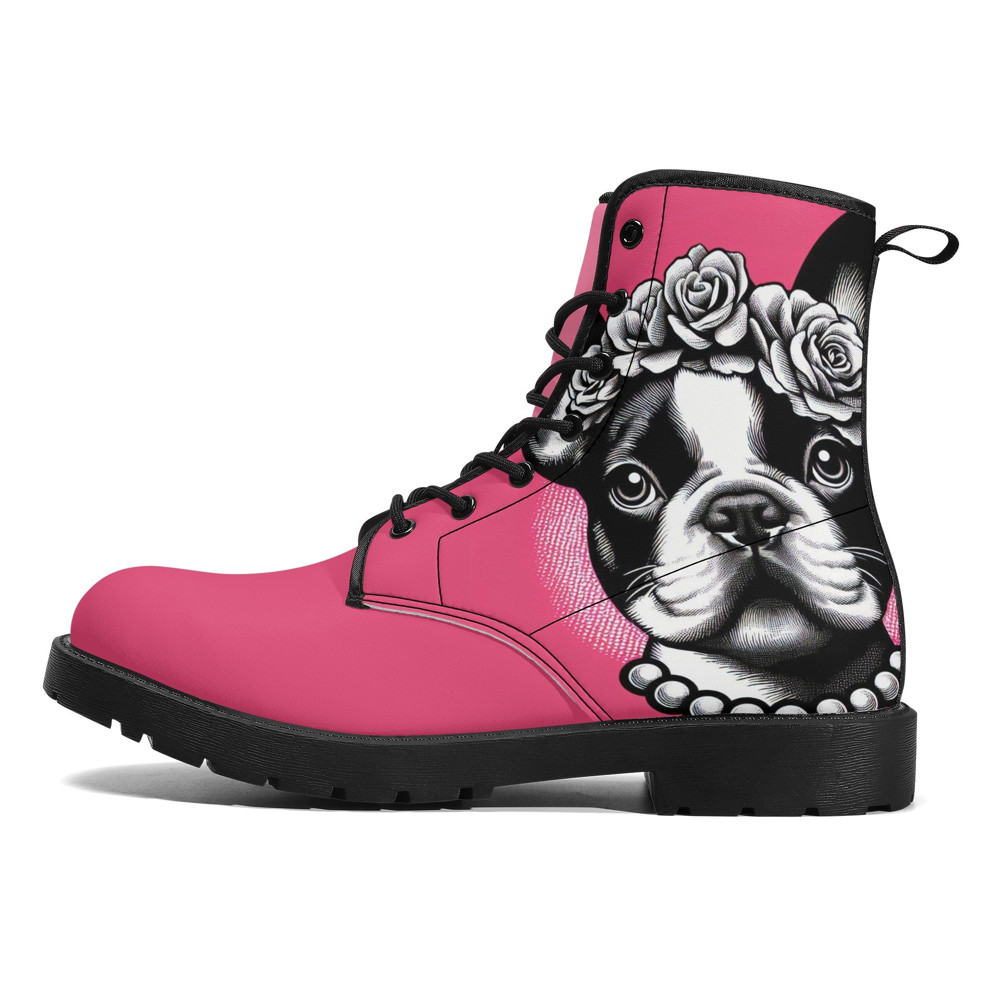 Paisley French Bulldog Fashion Boots for Frenchie Enthusiasts-fadou
