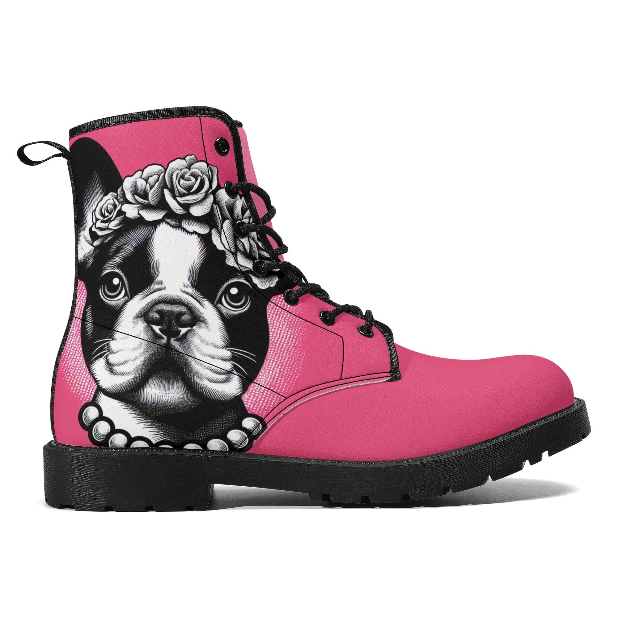 Paisley French Bulldog Fashion Boots for Frenchie Enthusiasts-fadou