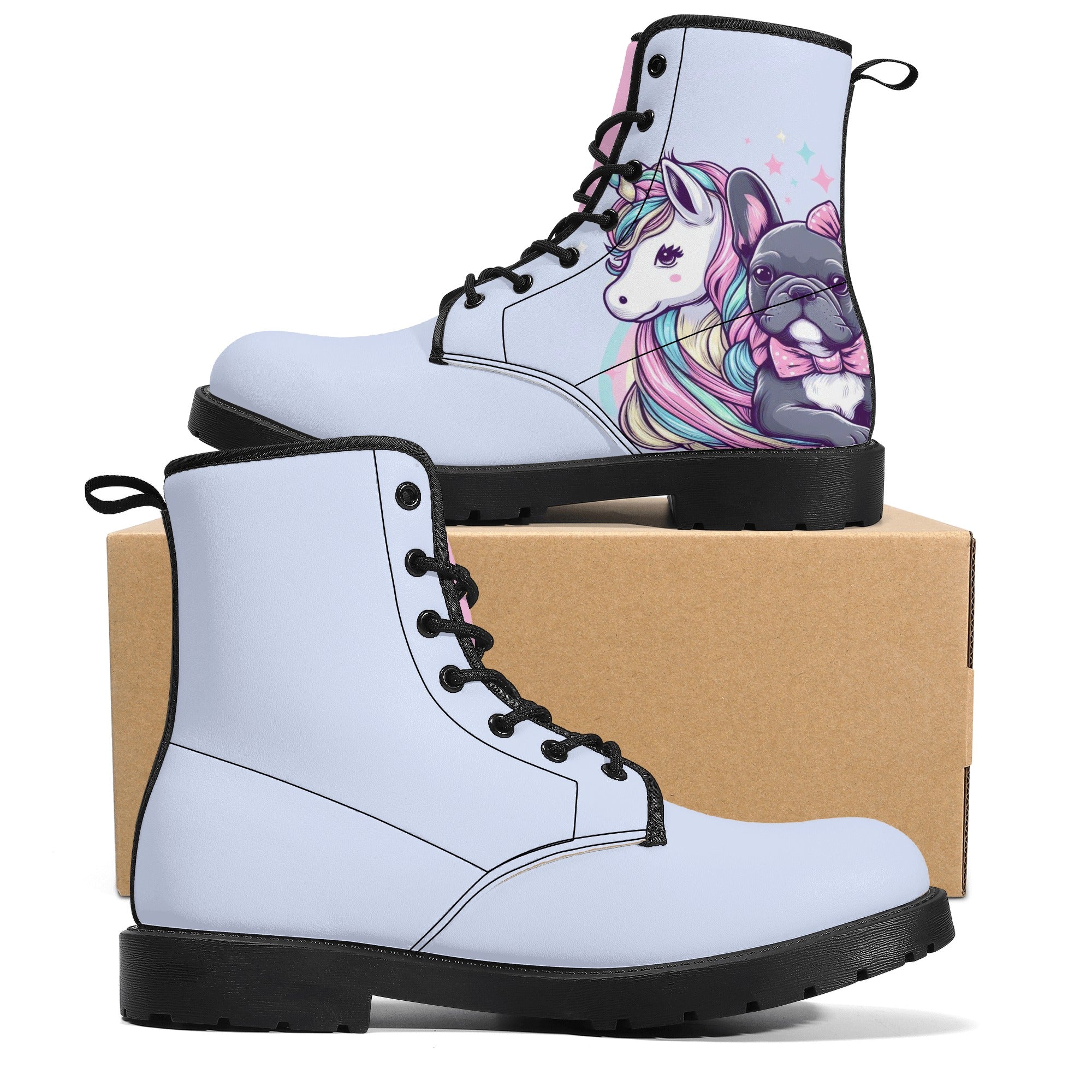 Lady - Leather Boots for French Bulldog Owners and Fans-fadou