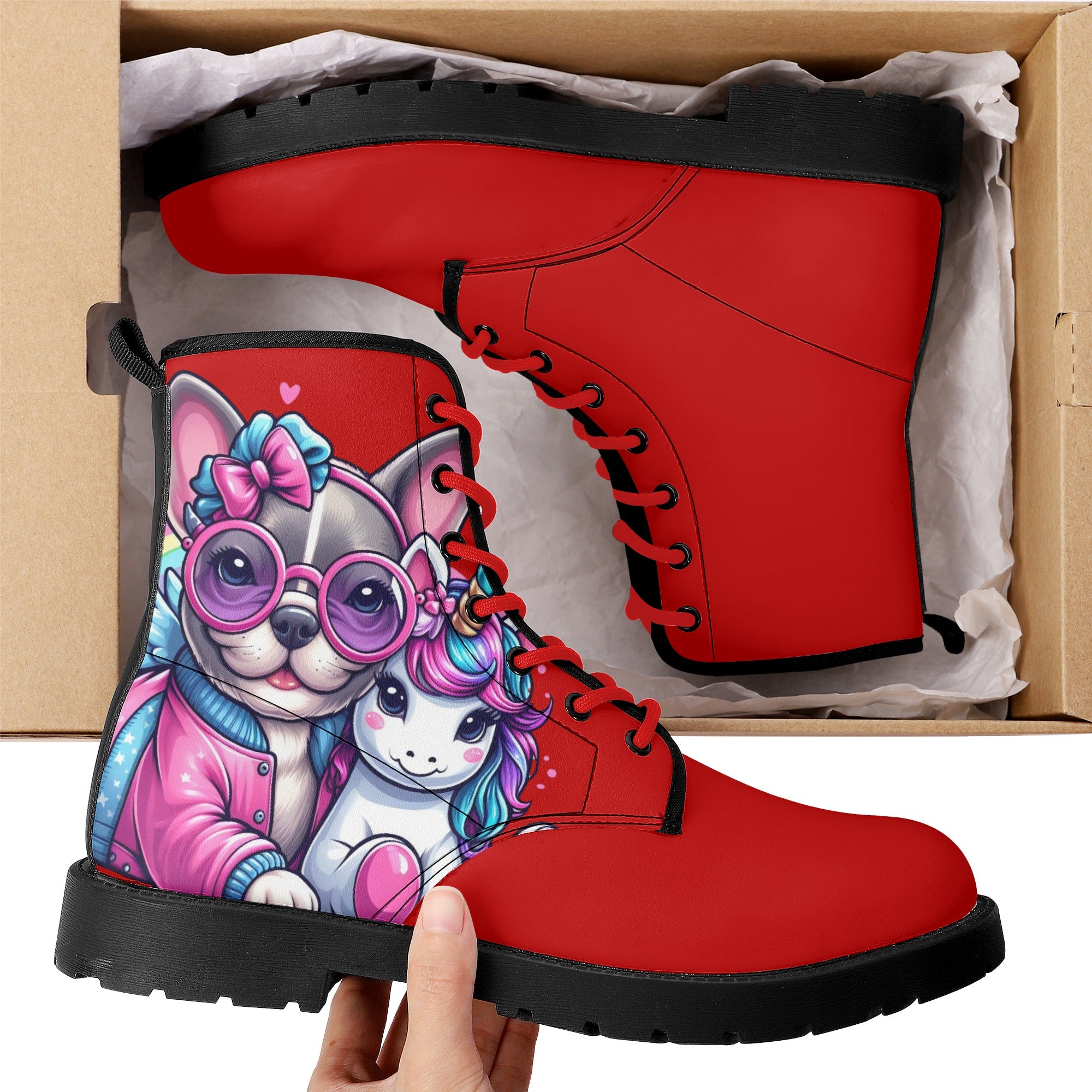 Princess French Bulldog Casual Boots for Dog Moms & Dads-fadou