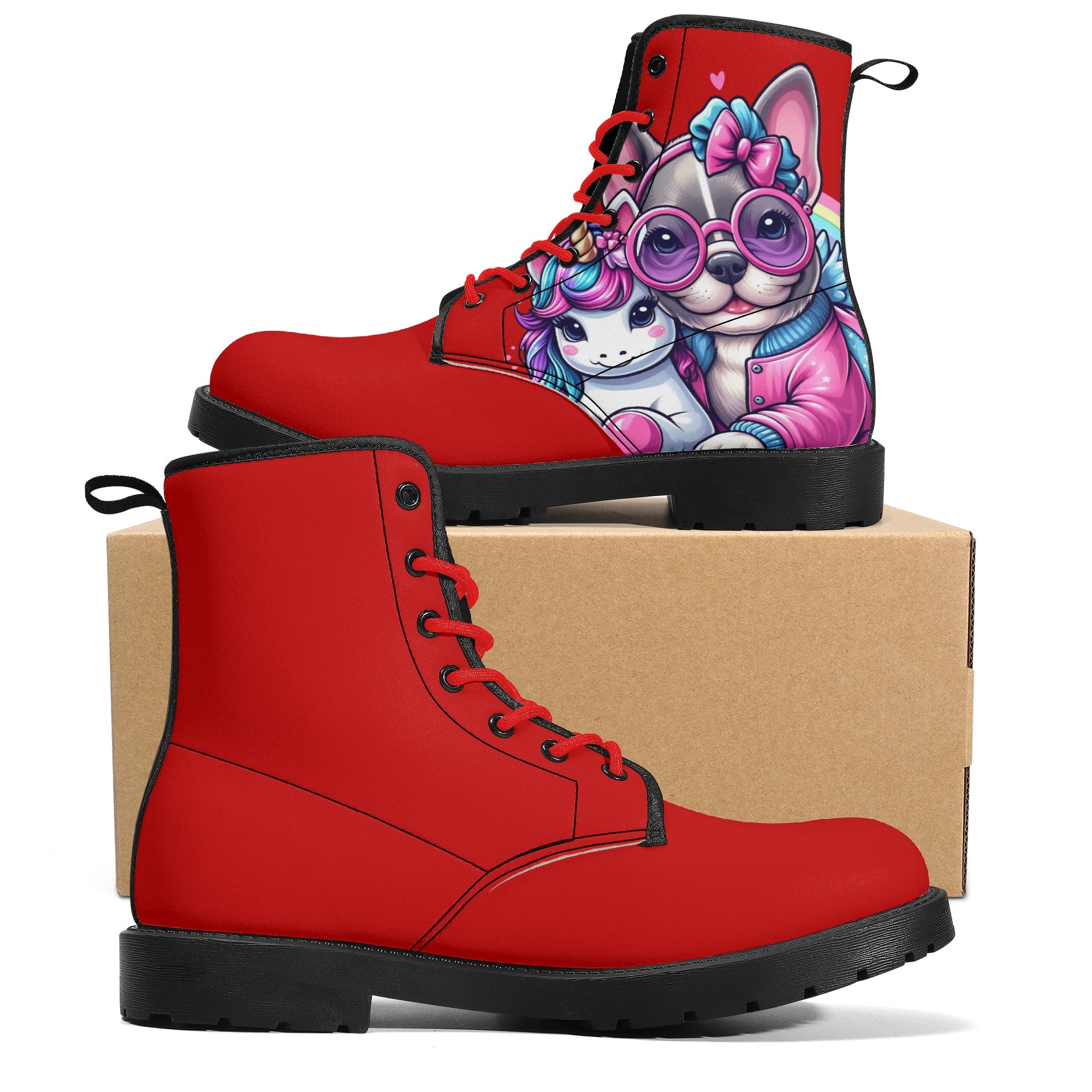 Princess French Bulldog Casual Boots for Dog Moms & Dads-fadou