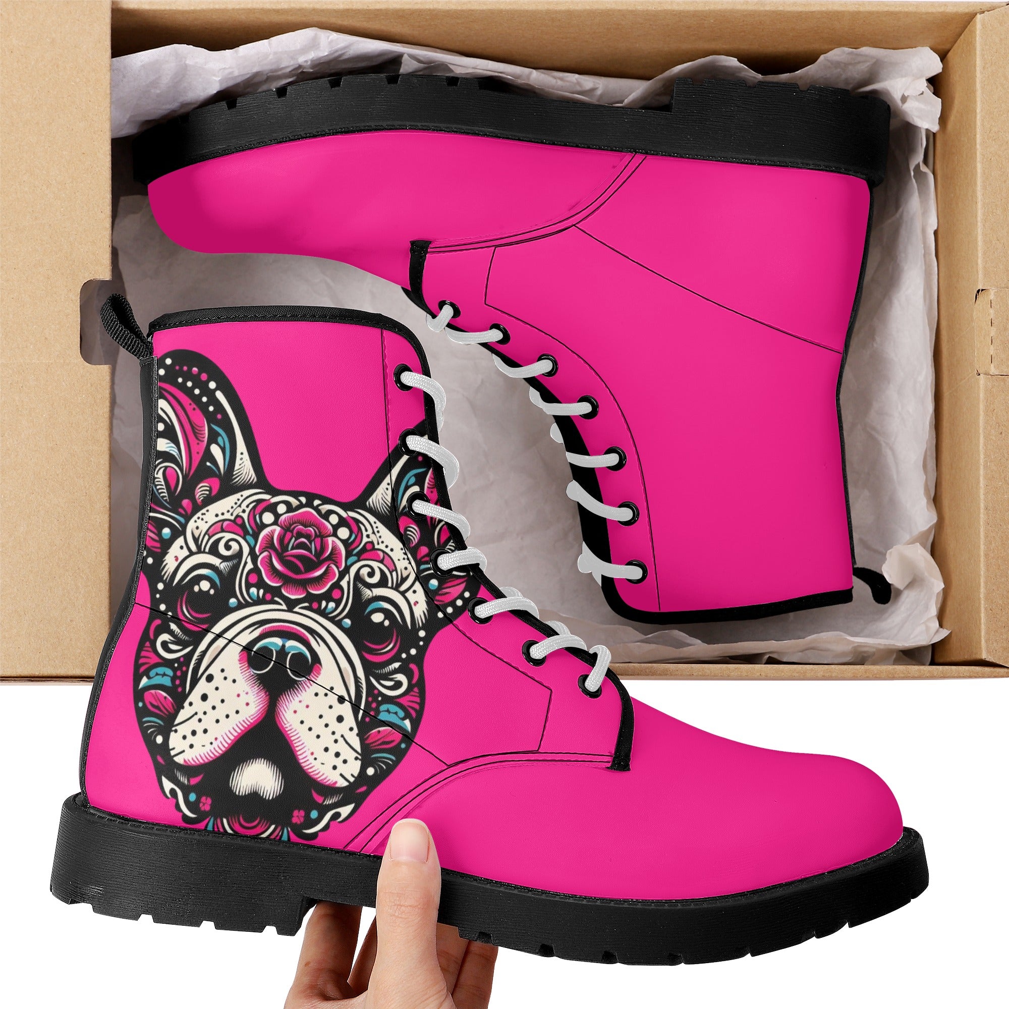 Lola French Bulldog Fashion Boots for Frenchie Enthusiasts-fadou