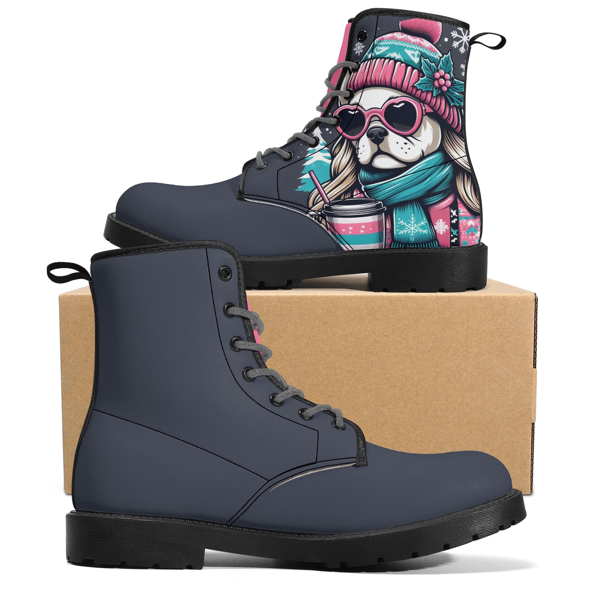 Stella French Bulldog Casual Boots for Frenchie Enthusiasts-fadou