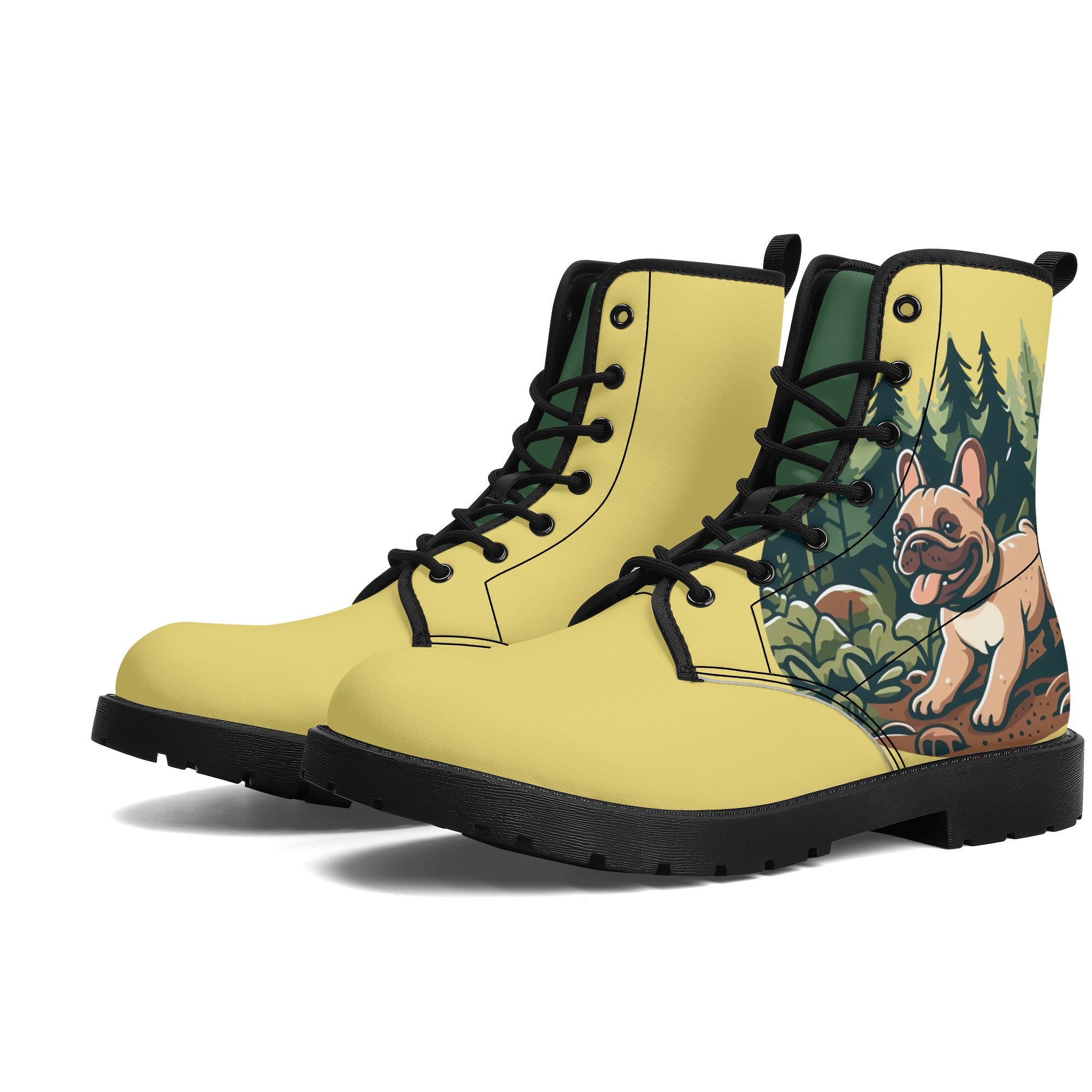 Ivy - Leather Boots for French Bulldog Owners and Fans for Frenchies-fadou