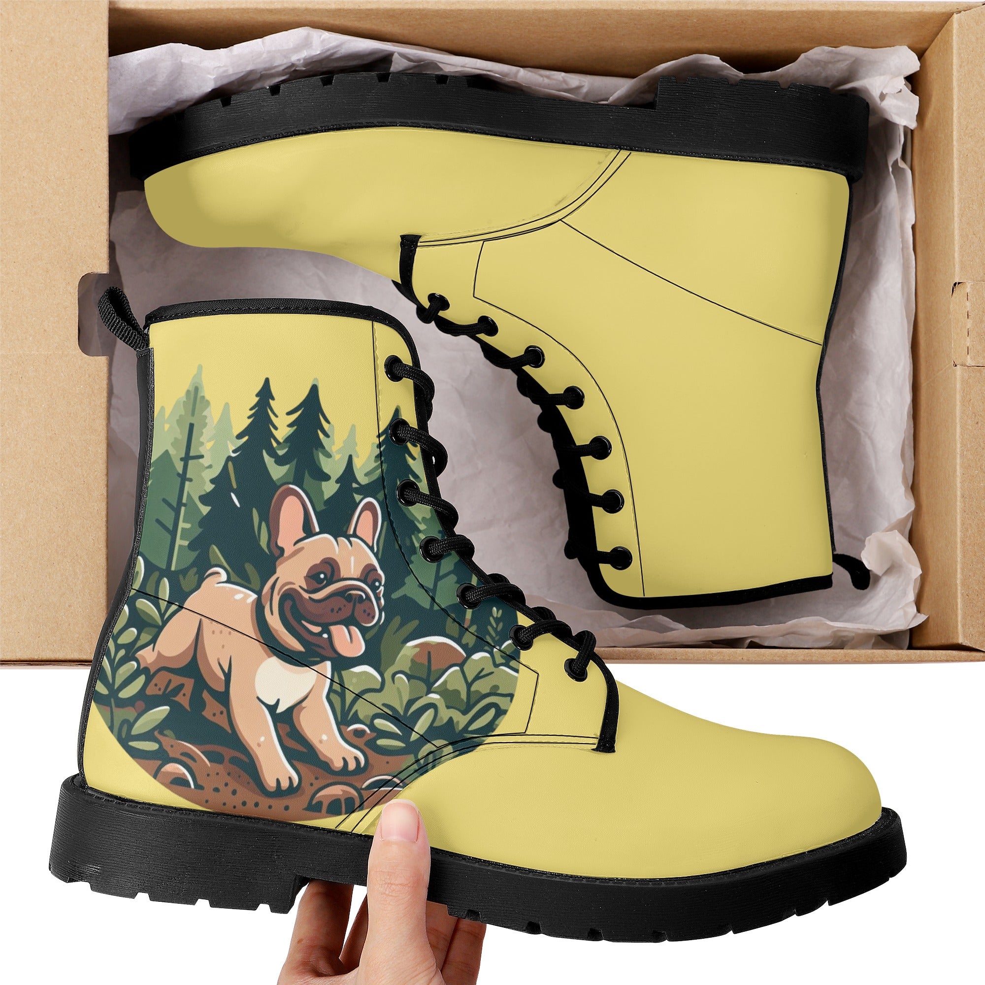 Ivy - Leather Boots for French Bulldog Owners and Fans for Frenchies-fadou