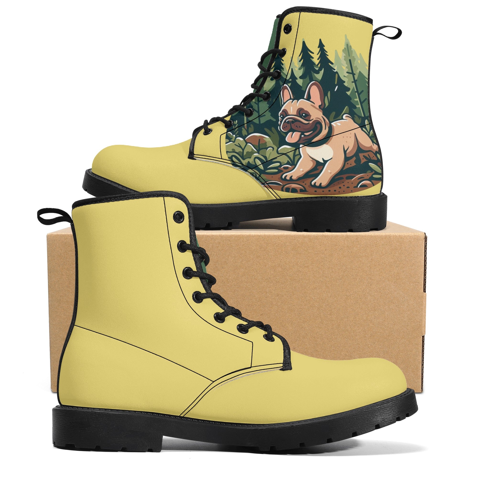 Ivy - Leather Boots for French Bulldog Owners and Fans for Frenchies-fadou