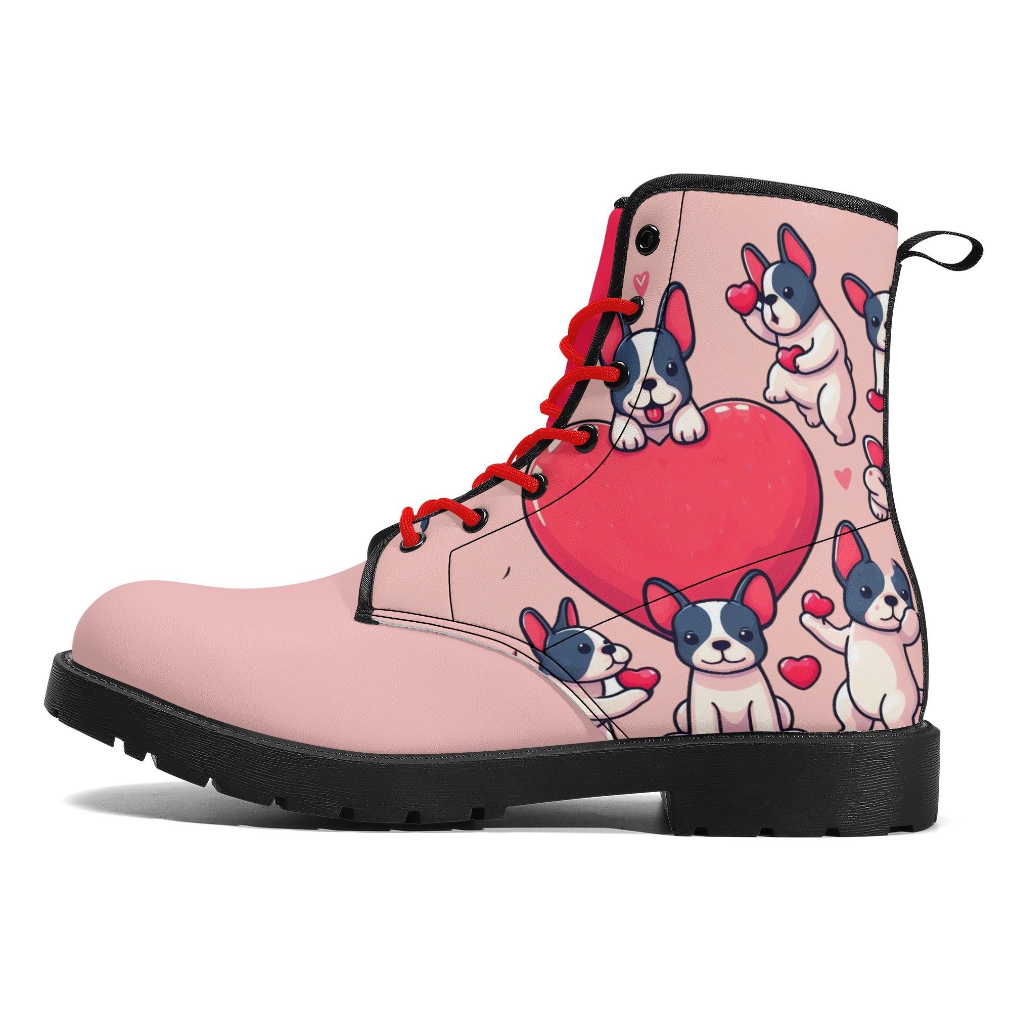 French Bulldog Leather Ankle Booties for Dog Moms & Dads-fadou