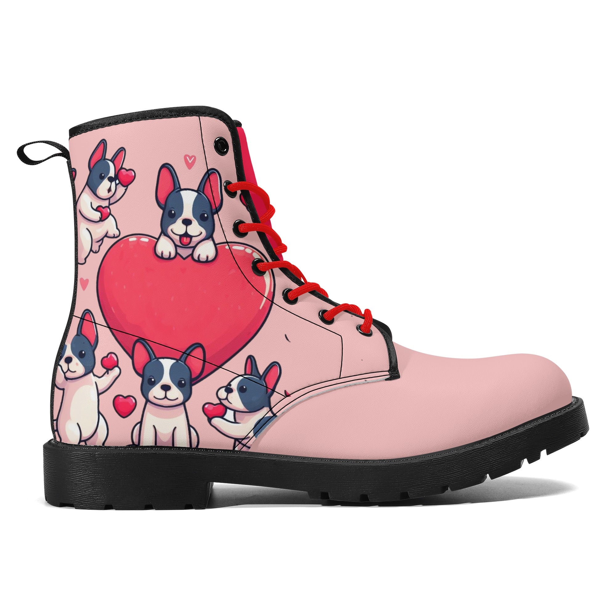 French Bulldog Leather Ankle Booties for Dog Moms & Dads-fadou