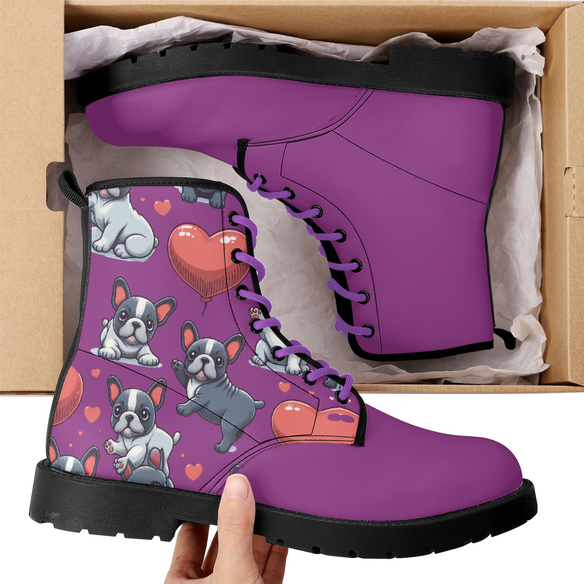 Winnie French Bulldog Ankle Booties for Dog Moms & Dads-fadou