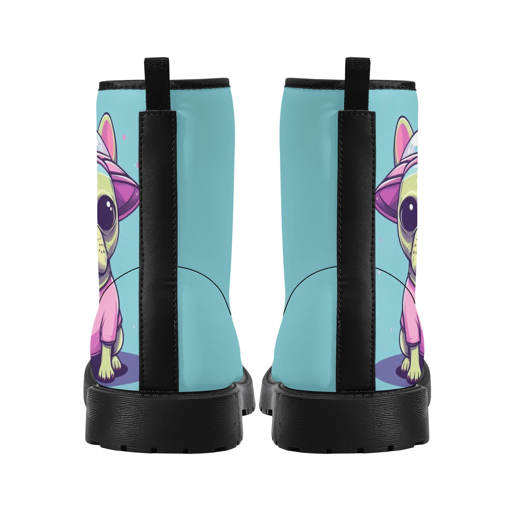 French Bulldog Leather Casual Boots for Dog Moms & Dads-fadou