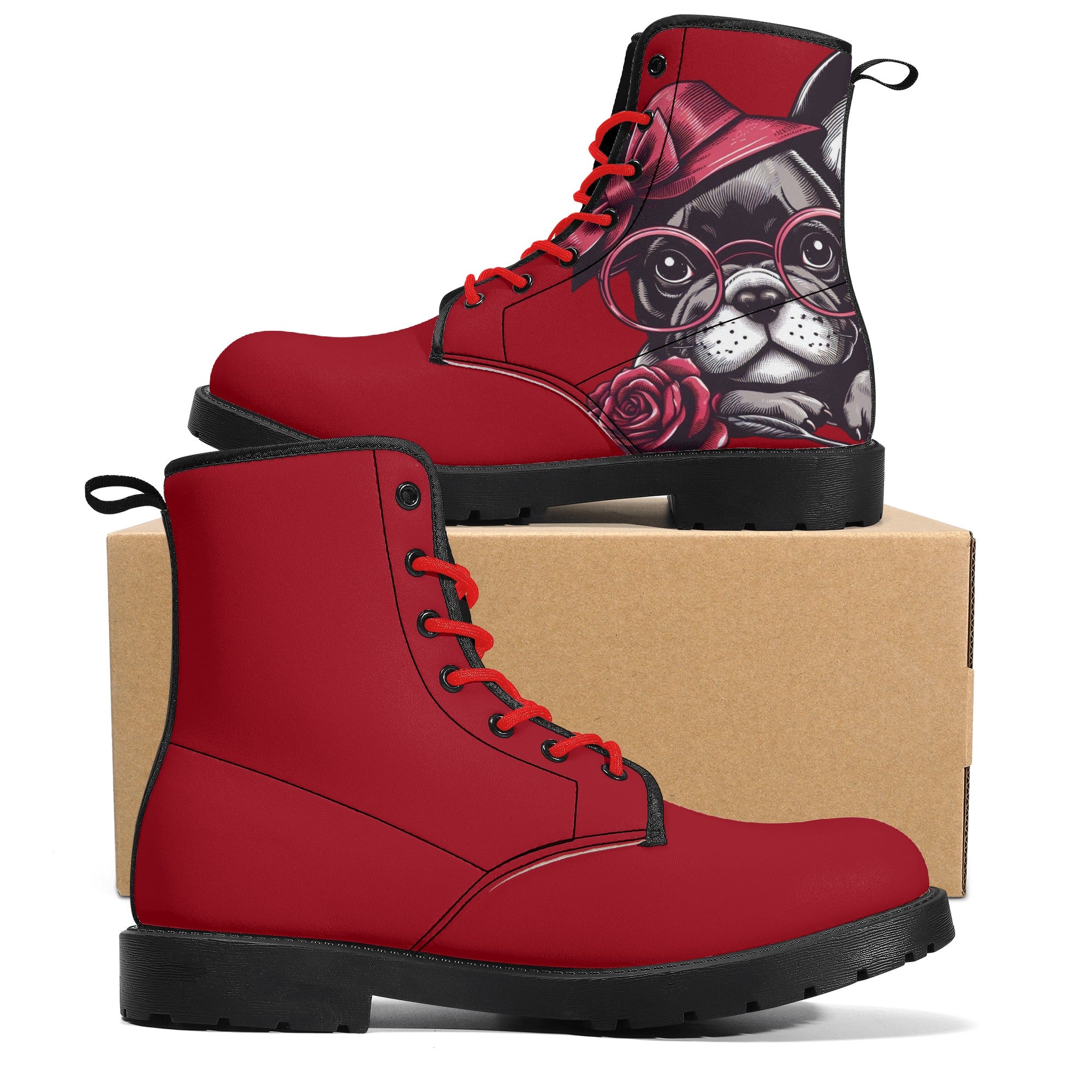 Mia French Bulldog Ankle Booties for Frenchie Enthusiasts-fadou