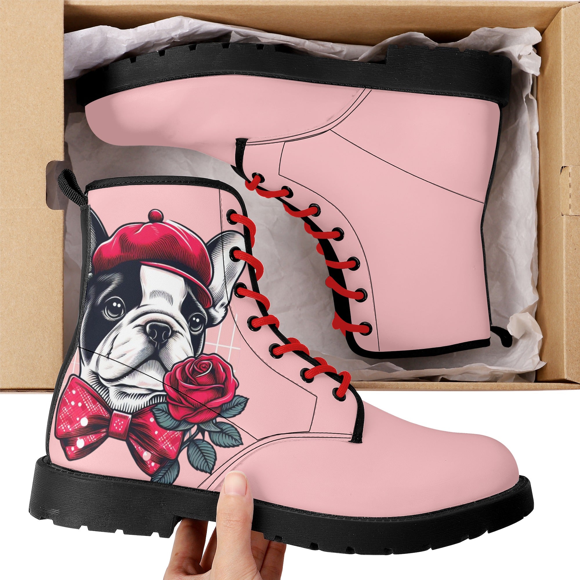 Piper - Leather Boots for French Bulldog Owners and Fans-fadou
