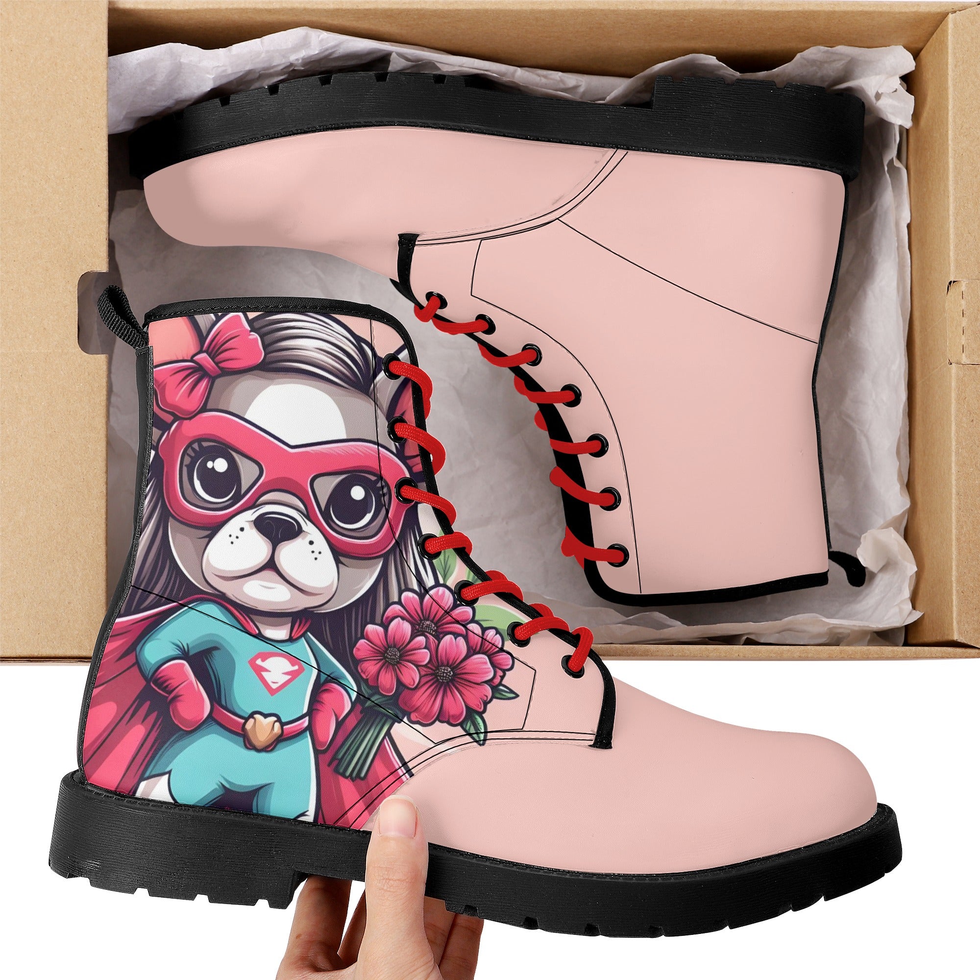 Kona French Bulldog Ankle Booties for Frenchie Enthusiasts-fadou