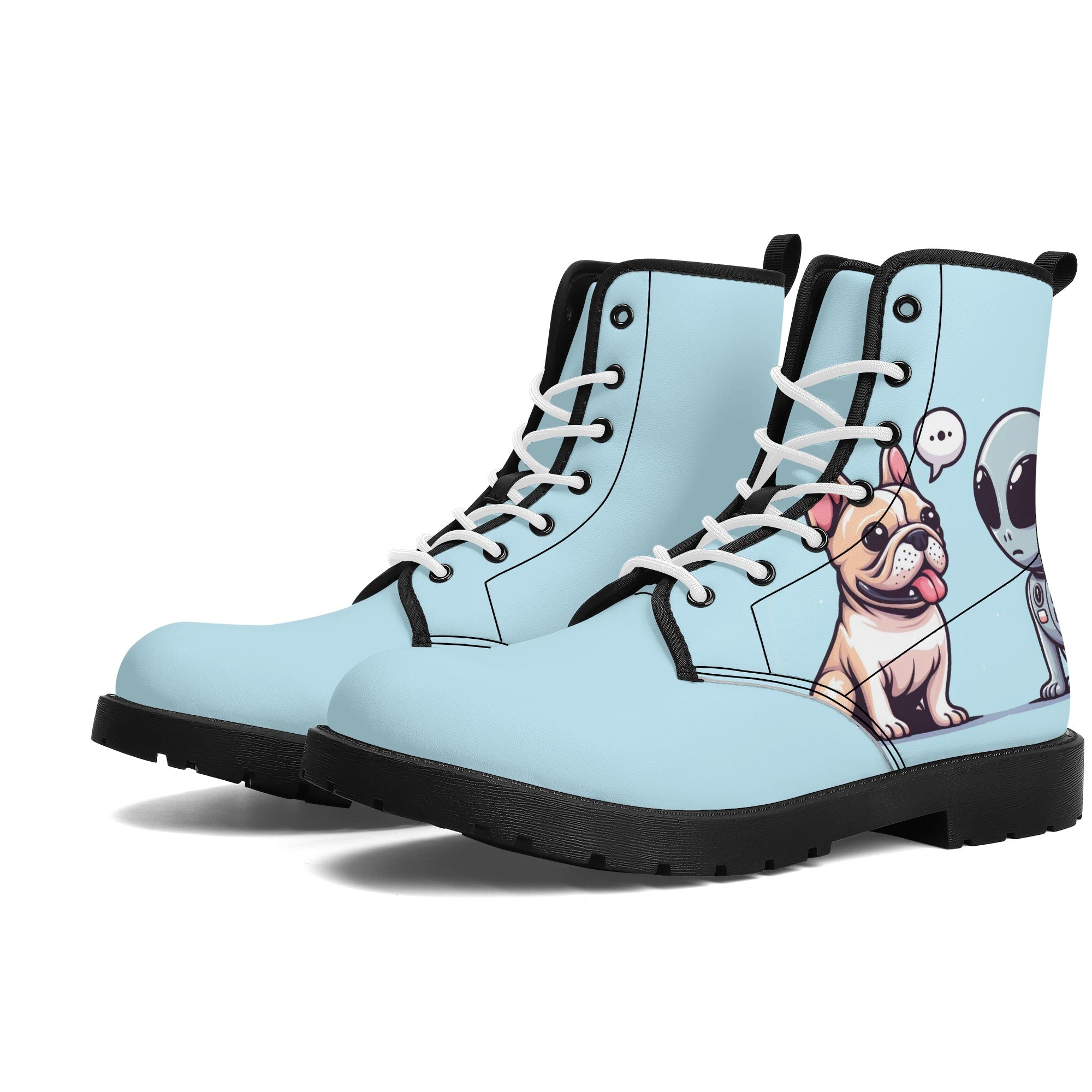 Lily French Bulldog Casual Boots for Frenchie Enthusiasts-fadou