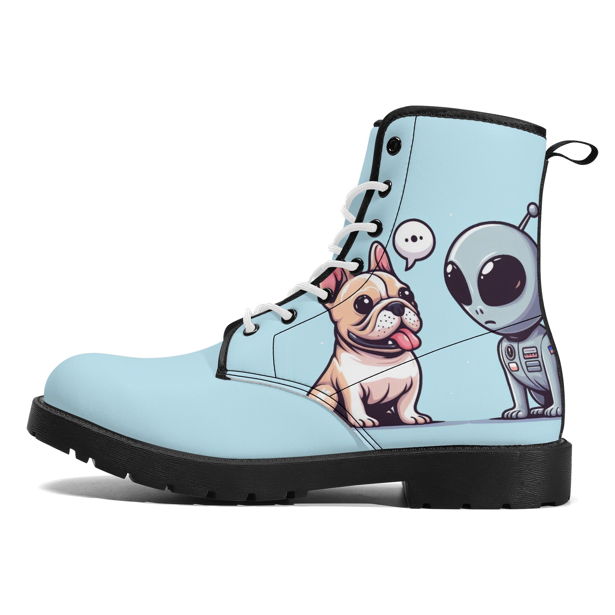 Lily French Bulldog Casual Boots for Frenchie Enthusiasts-fadou