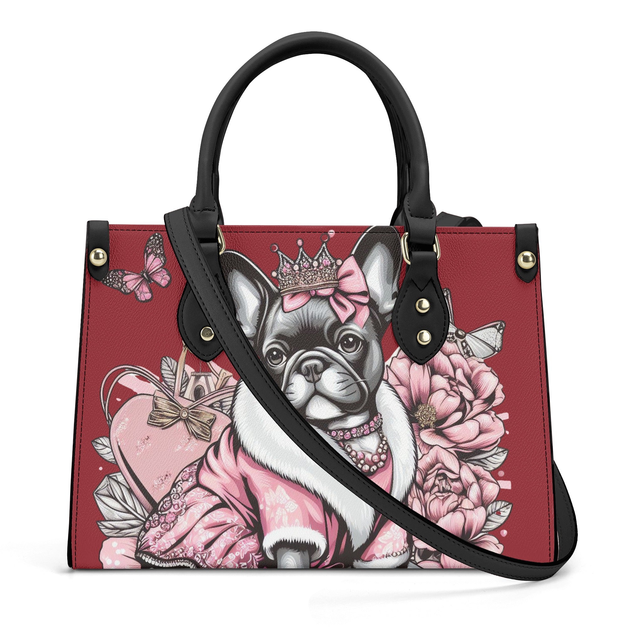 French Bulldog Luxury Shoulder Handbag for Bulldog Owners-fadou