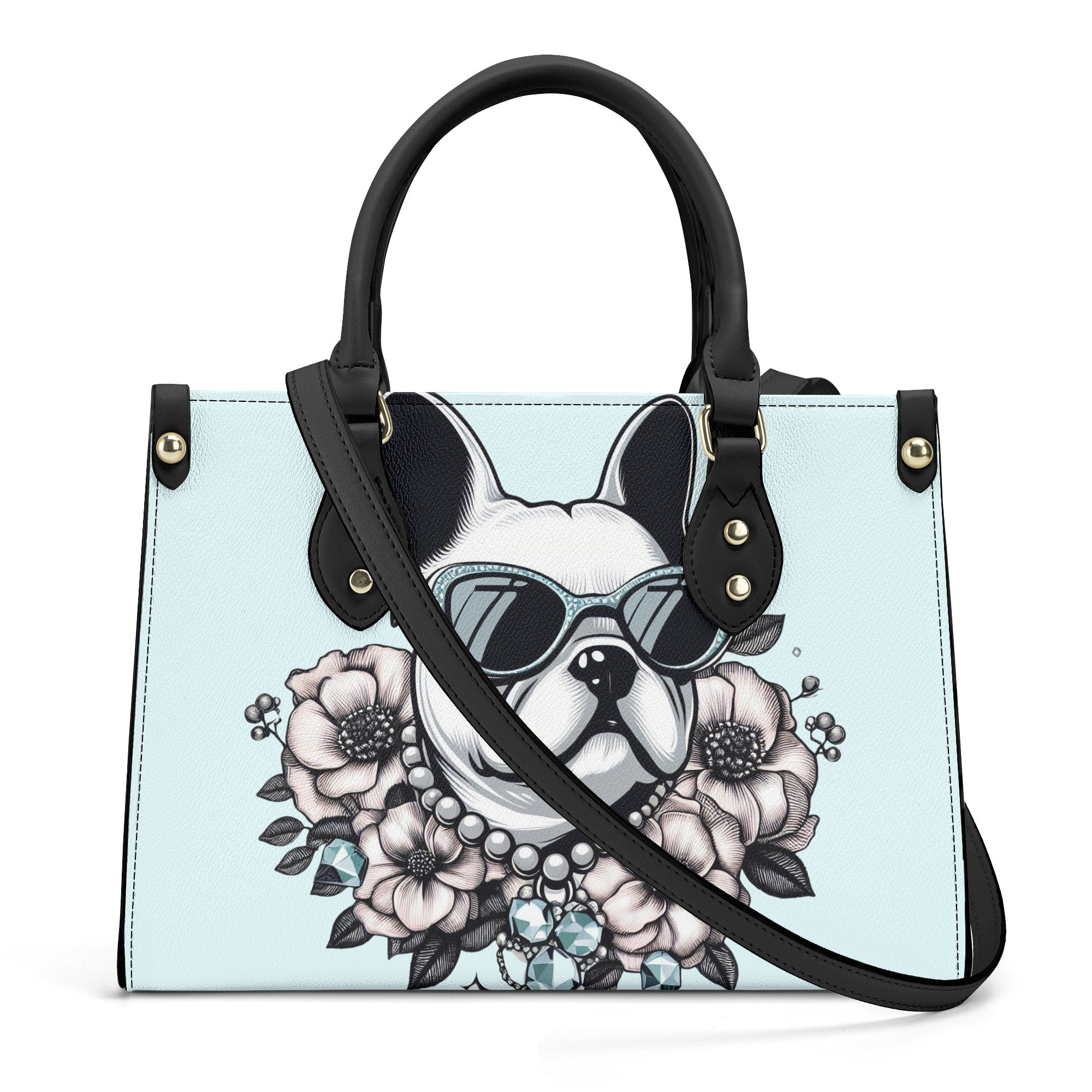 French Bulldog Luxury Canvas Carryall for Frenchie Fans-fadou
