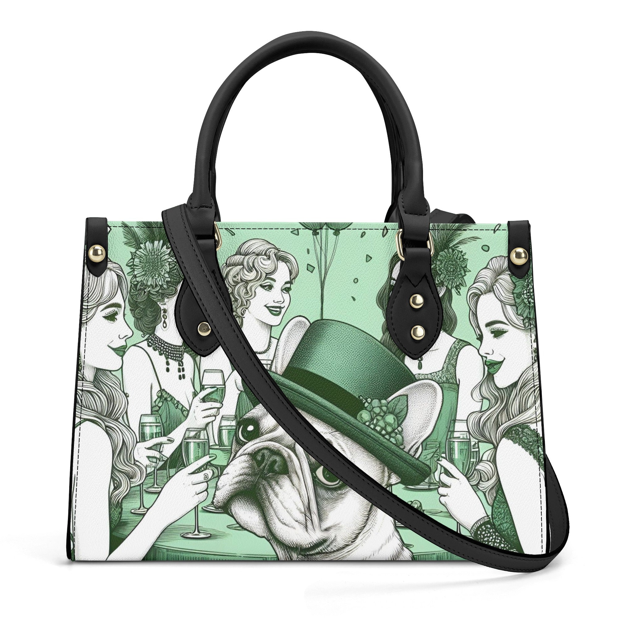 French Bulldog Luxury Shoulder Handbag for Dog Moms & Dads-fadou