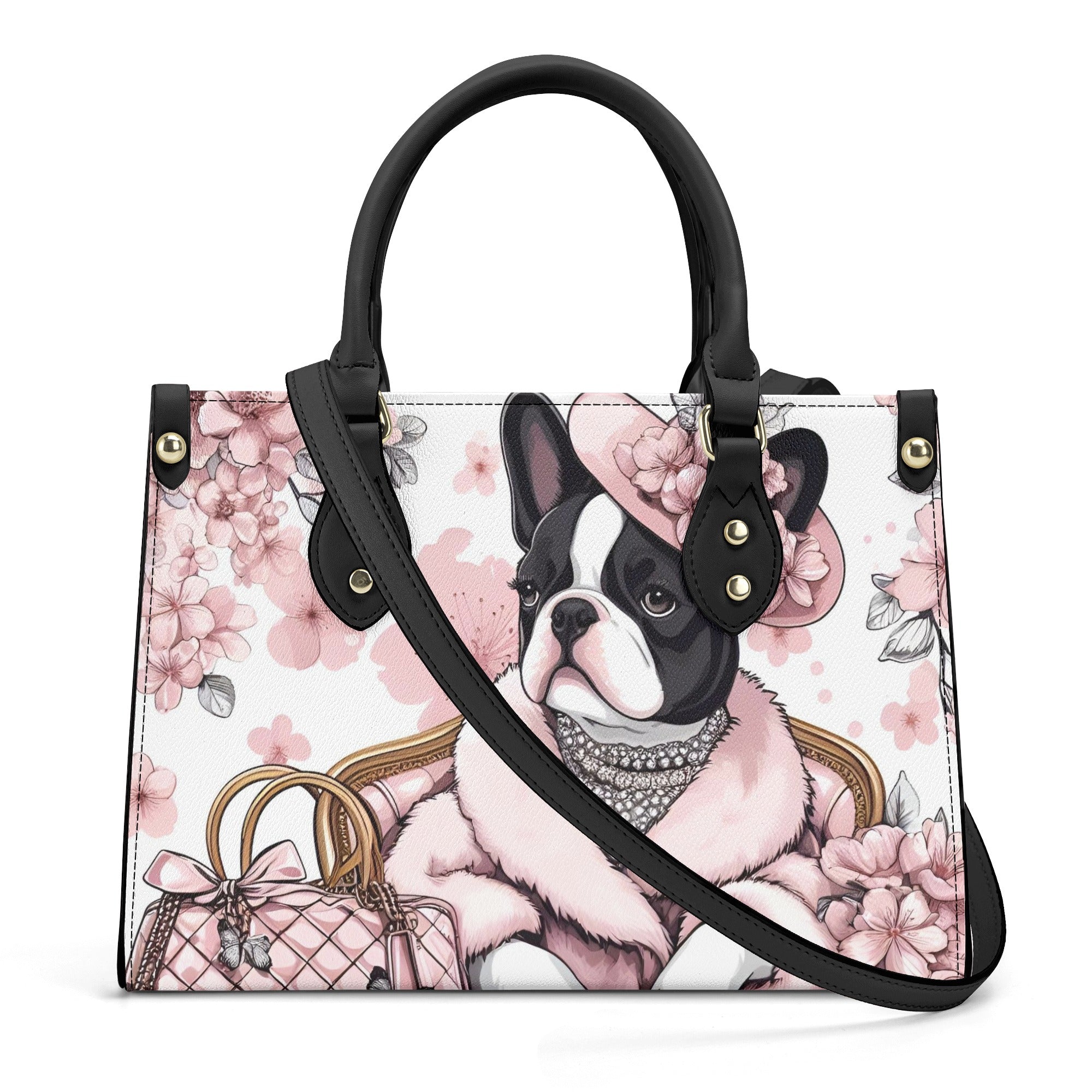 French Bulldog Luxury Shoulder Handbag for Dog Park Days-fadou