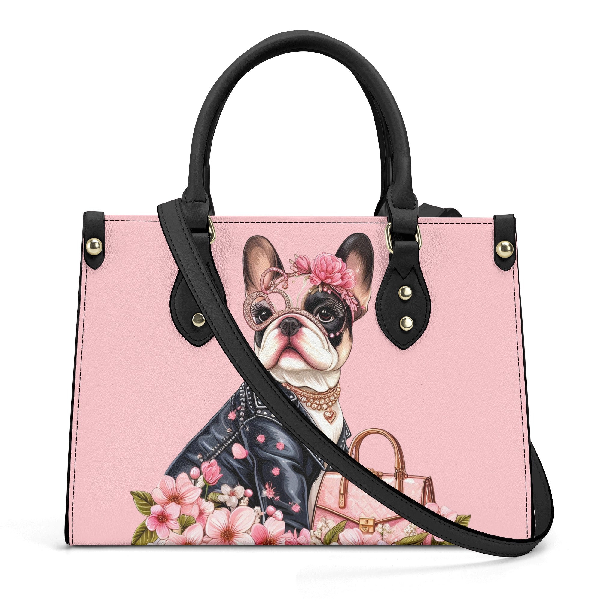 Willow Luxury Shoulder Handbag for Frenchie Enthusiasts-fadou