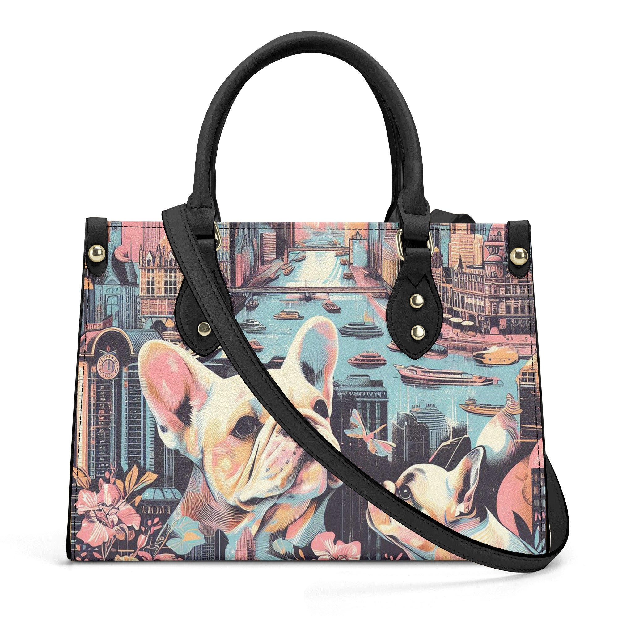French Bulldog Luxury Everyday Tote for Frenchie Enthusiasts-fadou