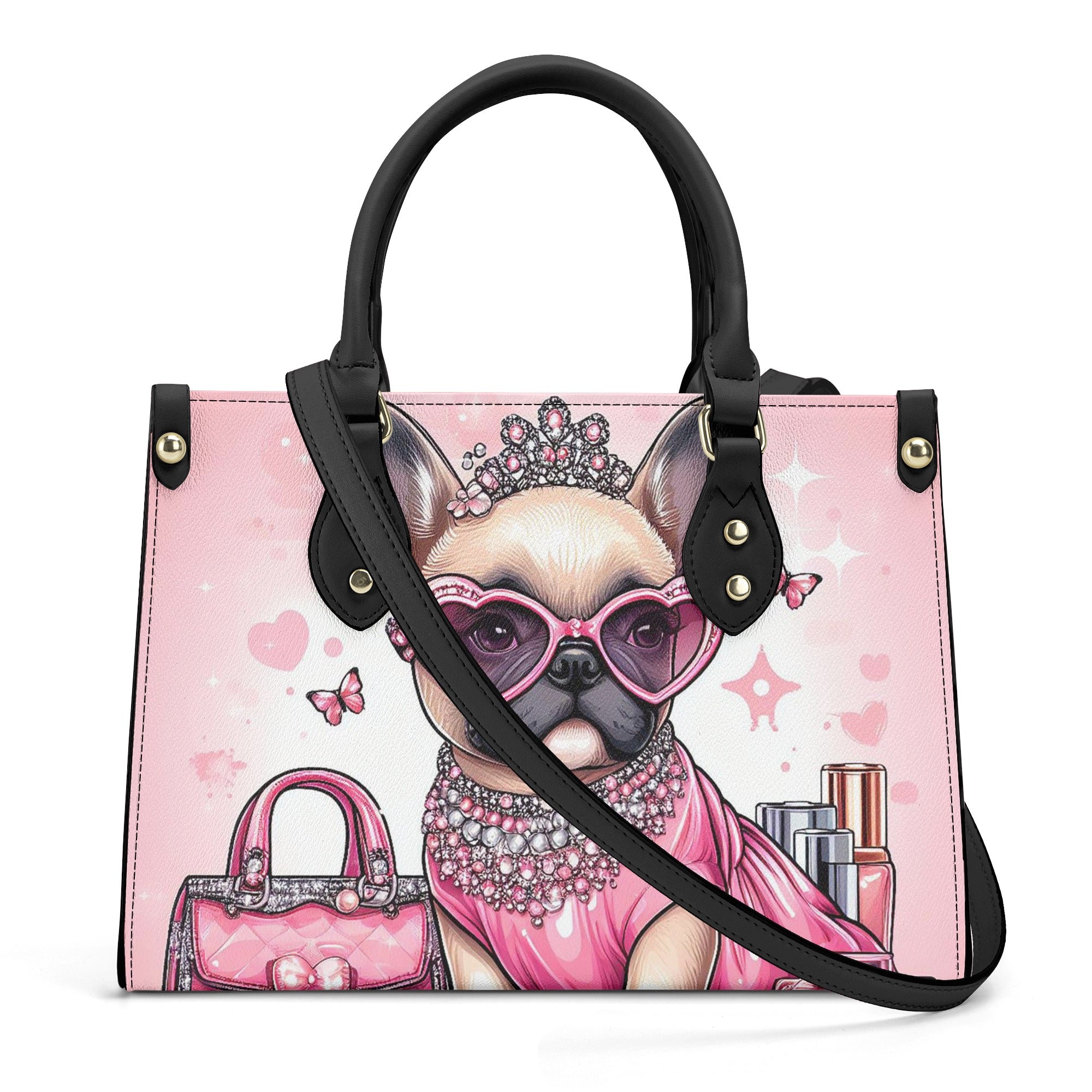 Frenchie Luxury Canvas Carryall for Frenchie Enthusiasts-fadou