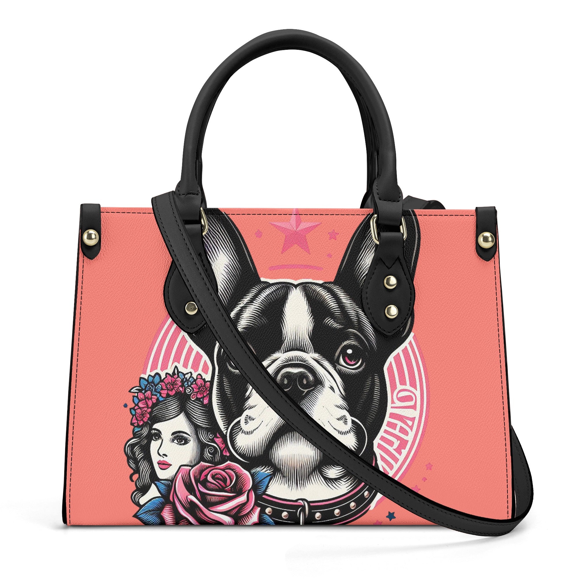 French Bulldog Luxury Tote Bag for Frenchie Enthusiasts-fadou