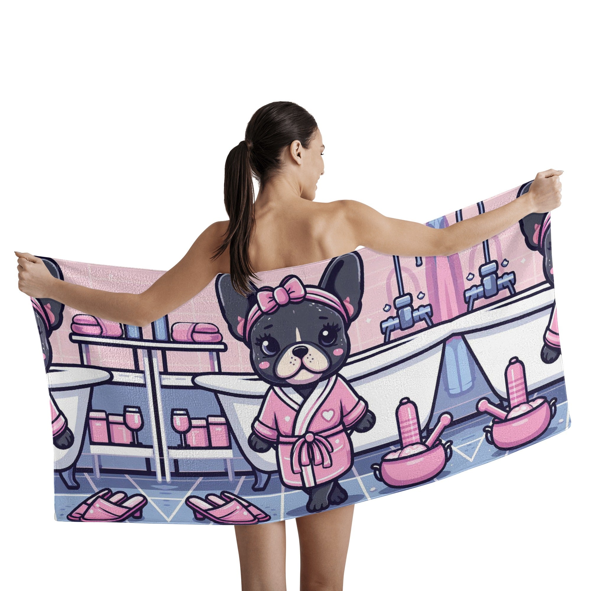 Molly - Bath Towel for French Bulldog Owners and Fans for Frenchies-fadou